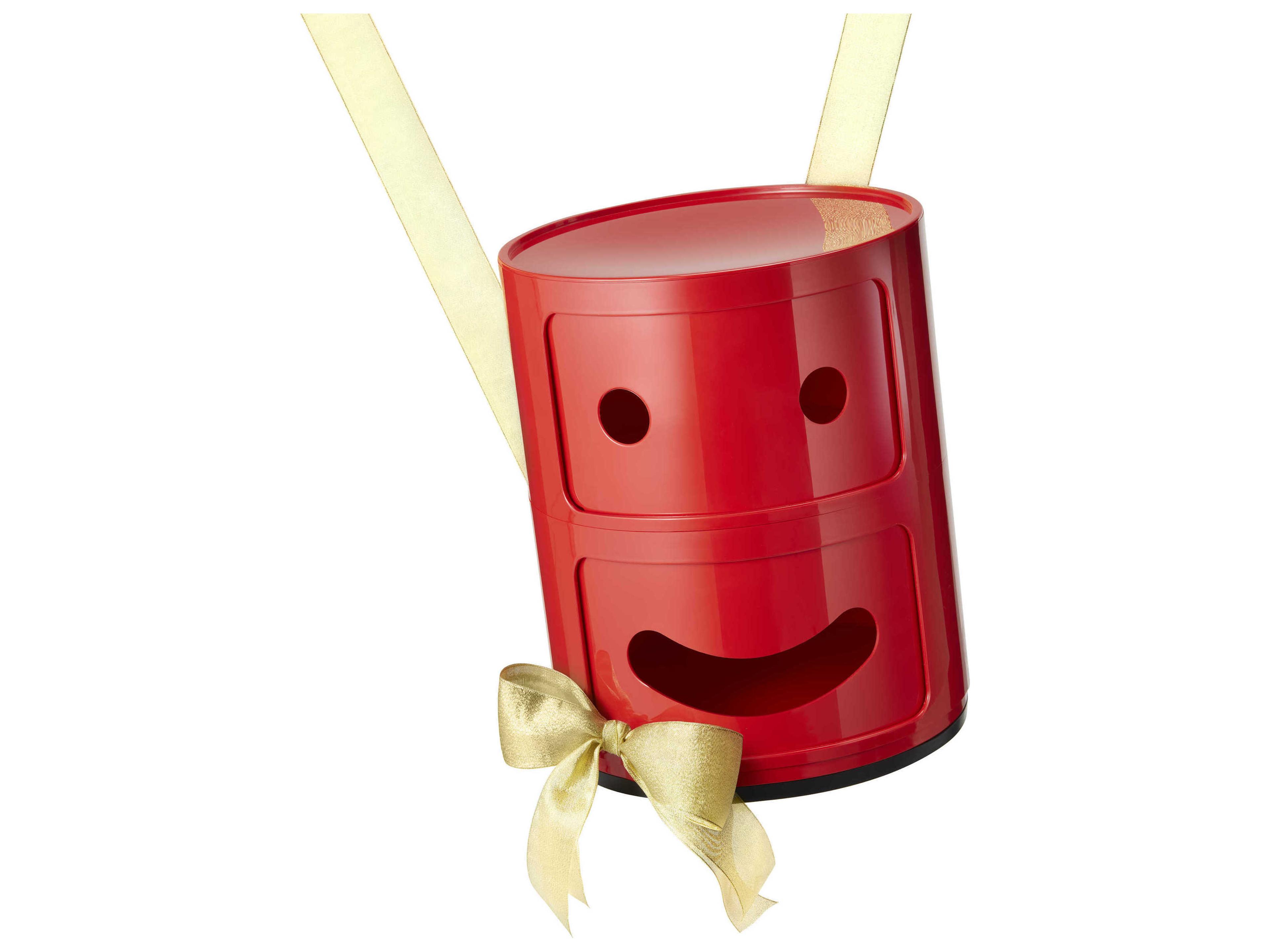 Kartell Componibili Smile Red "smile" File Cabinet