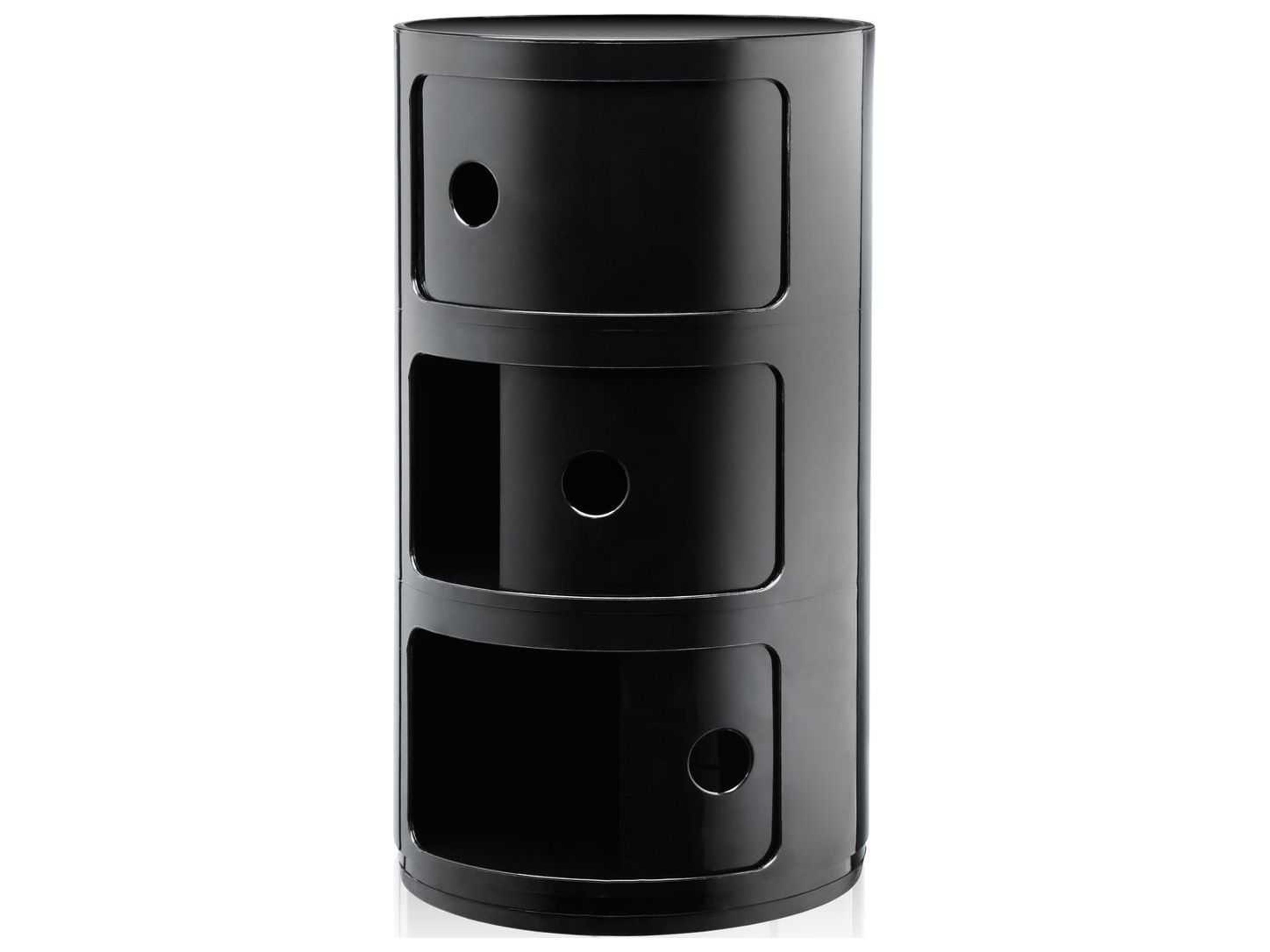 Kartell Componibili Black File Cabinet
