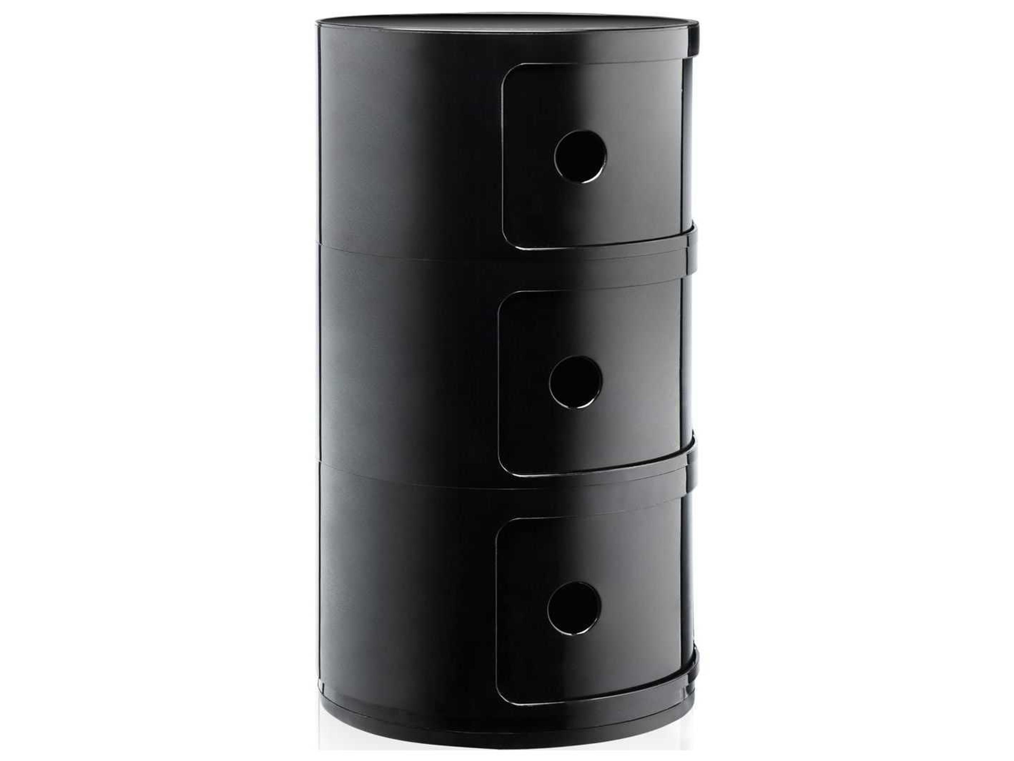 Kartell Componibili Black File Cabinet
