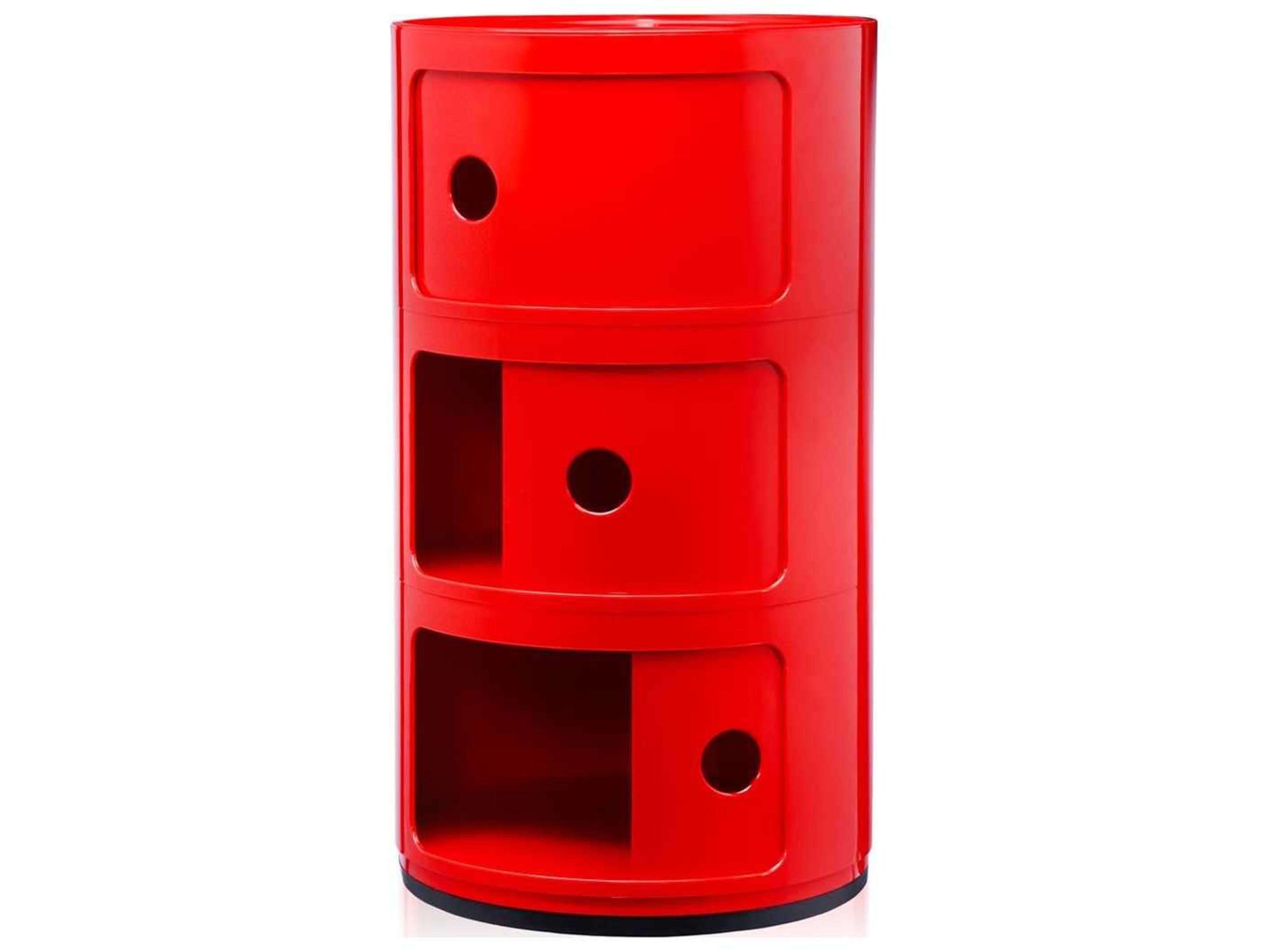 Kartell Componibili Red File Cabinet