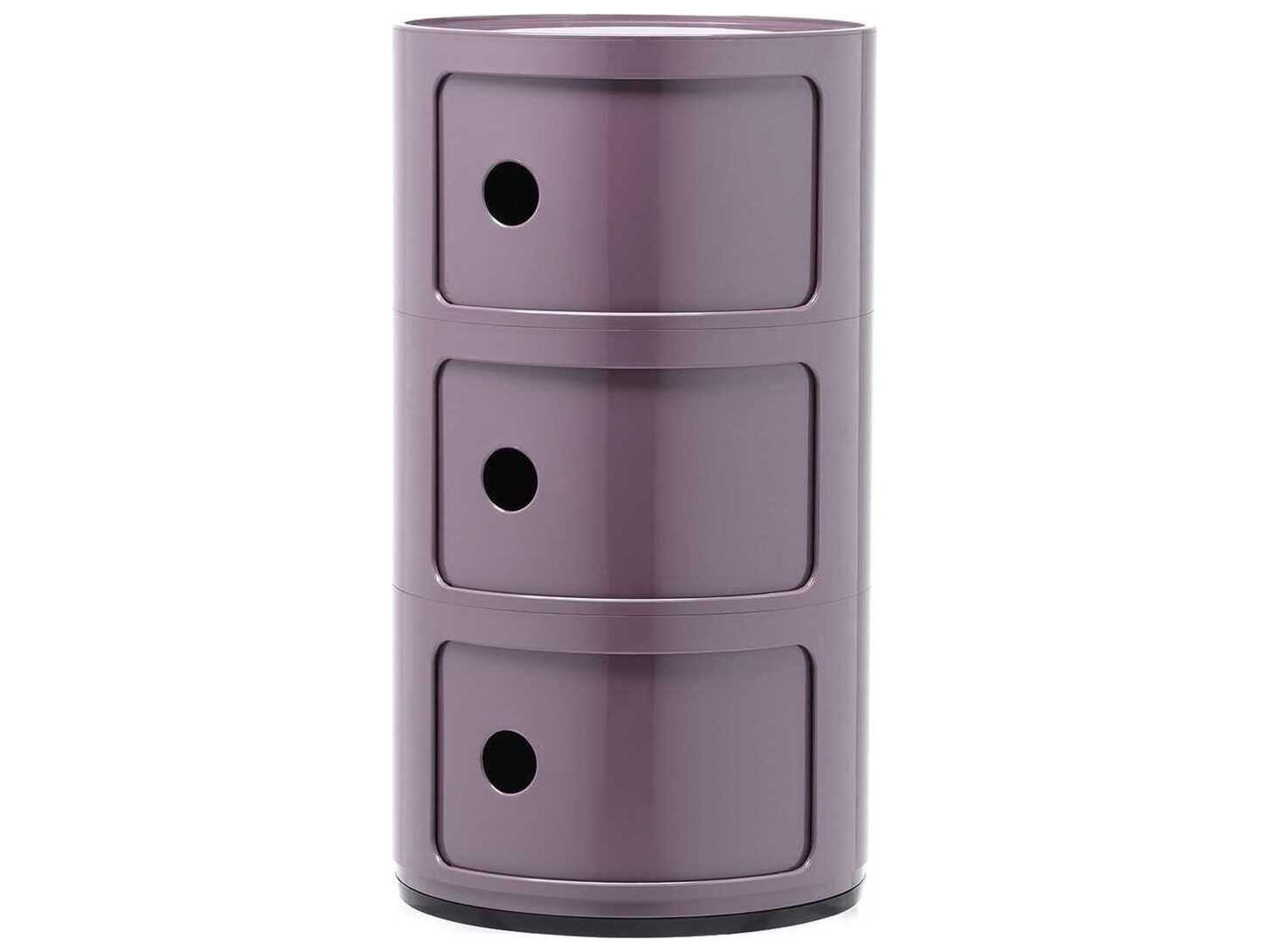 Componibili 3 Element Storage Unit in Violet