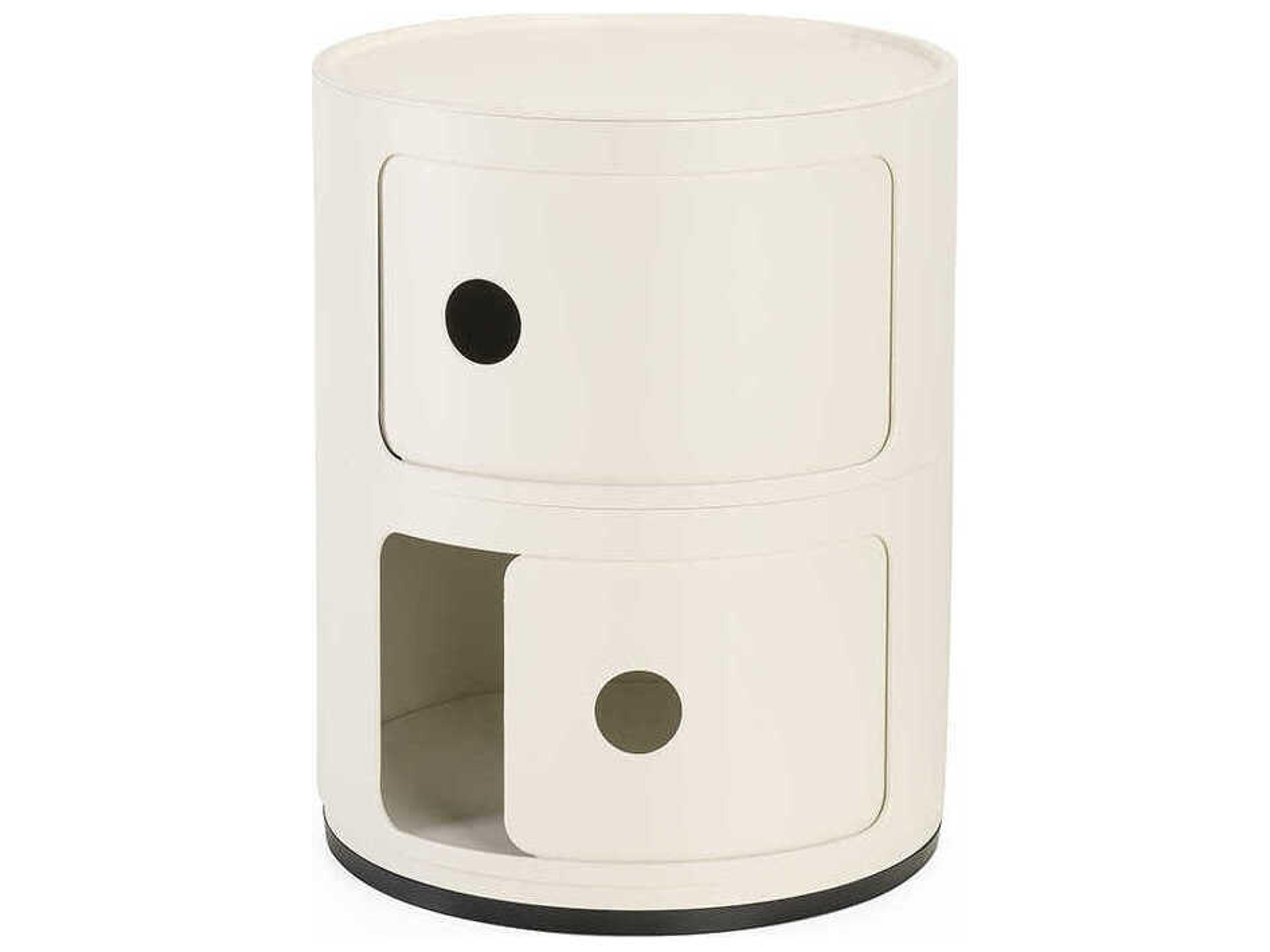 Kartell Componibili Recycled Matte White File Cabinet