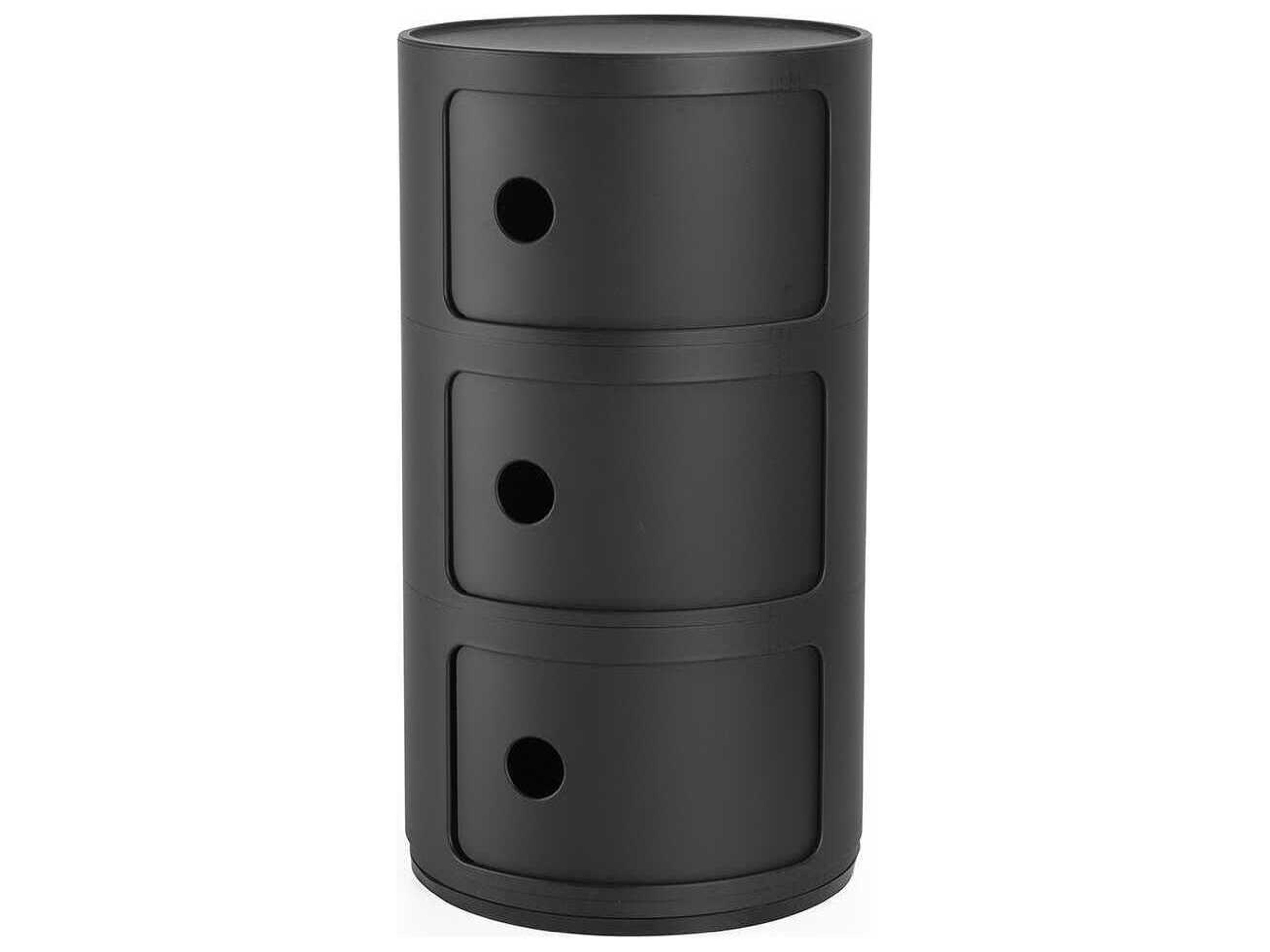 Componibili Recycled Matte Black File Cabinet