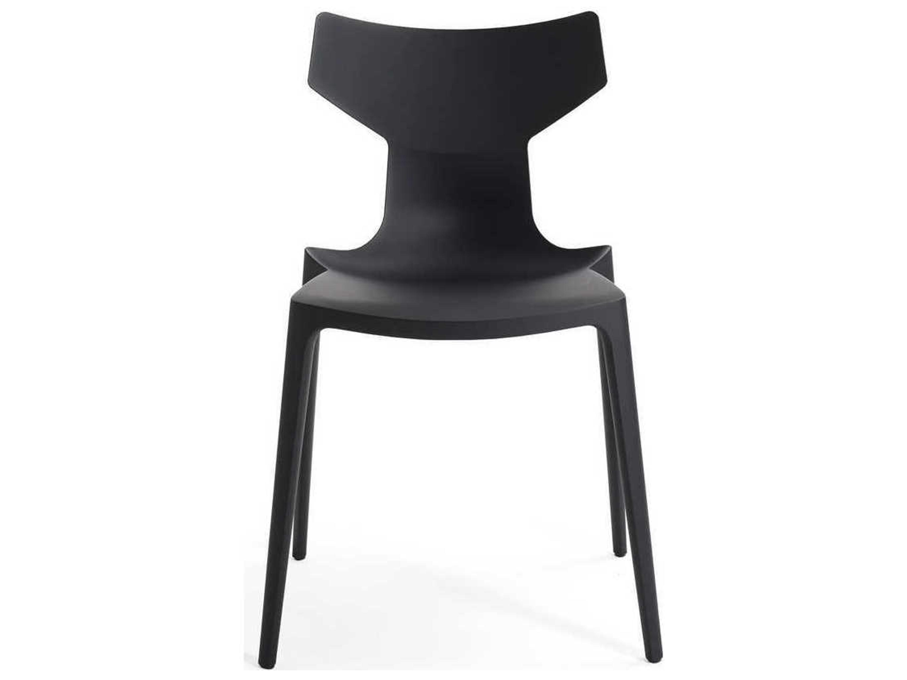 Kartell Re-chair Black Side Dining Chair  (Sold in 2)