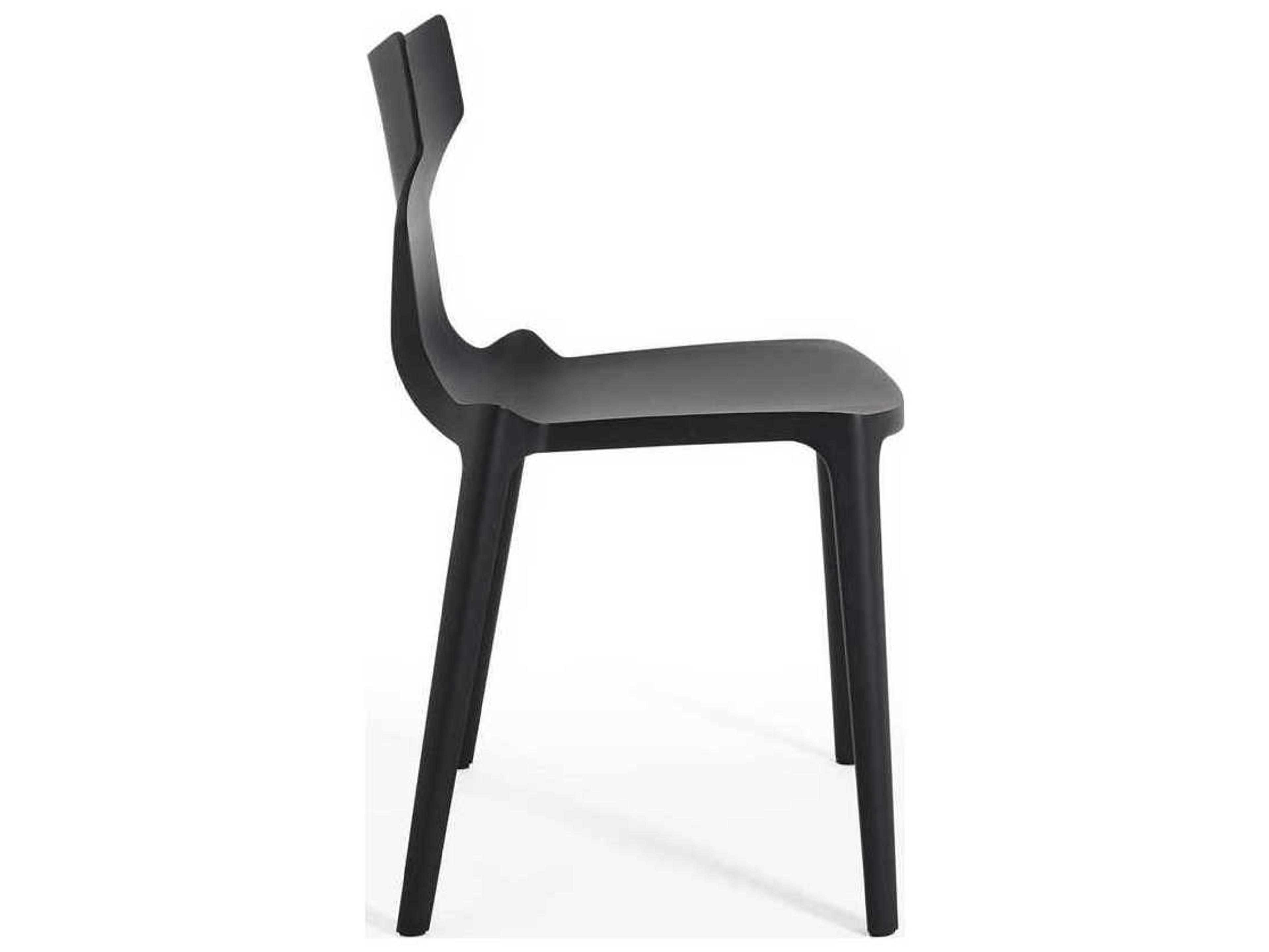 Kartell Re-chair Black Side Dining Chair  (Sold in 2)