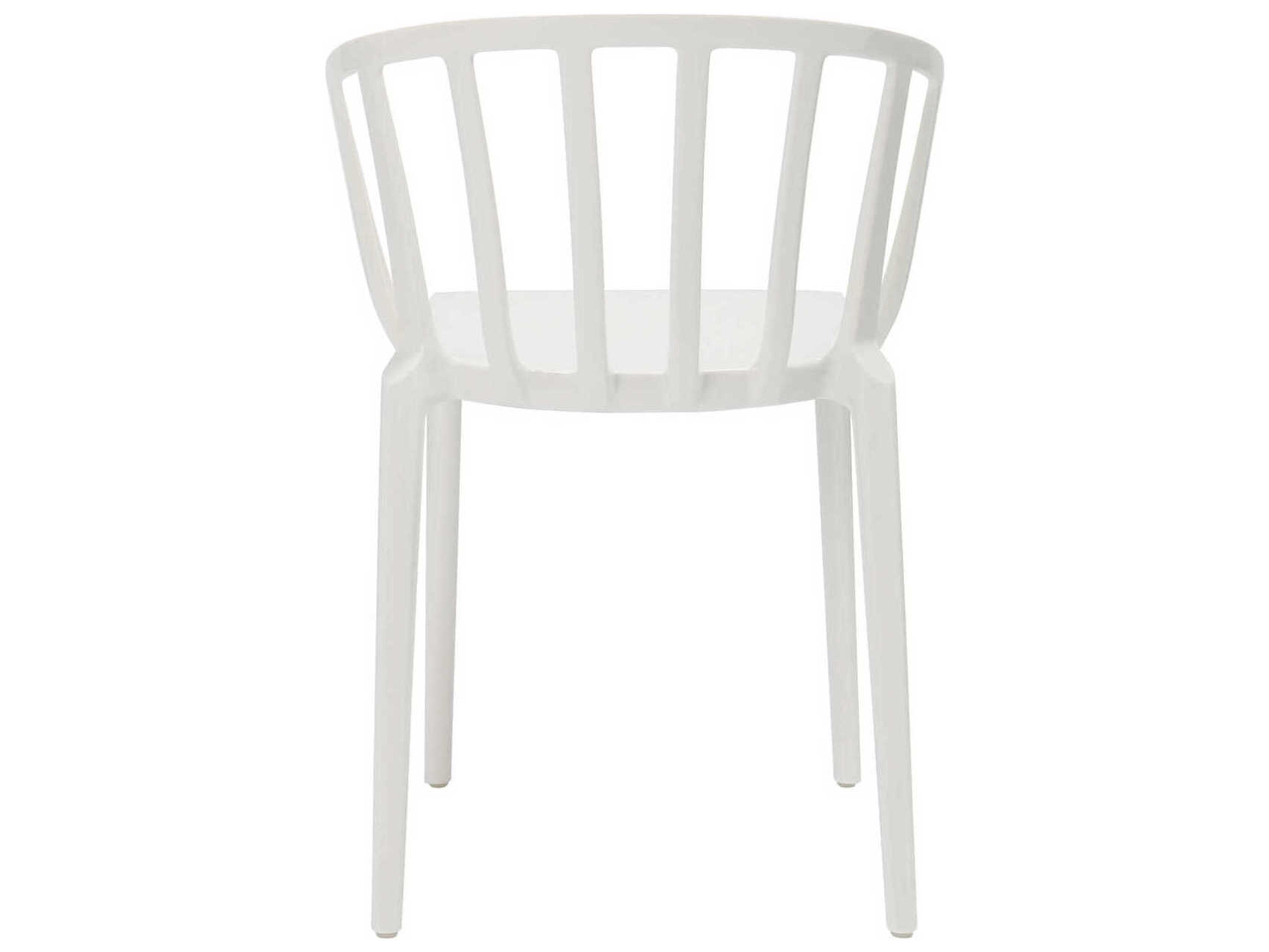 Kartell Venice White Arm Dining Chair  (Sold in 2)