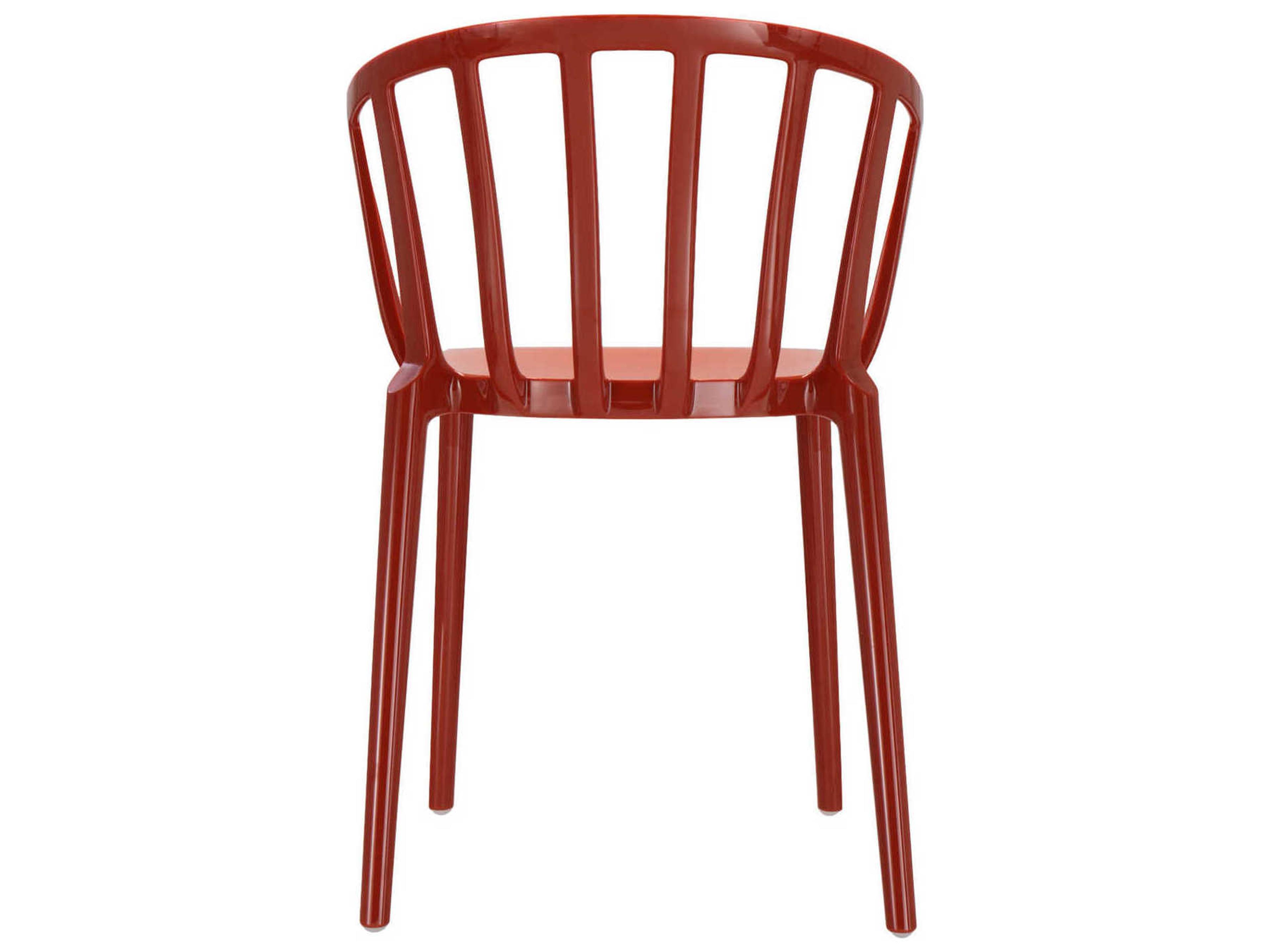 Kartell Venice Orange Arm Dining Chair  (Sold in 2)