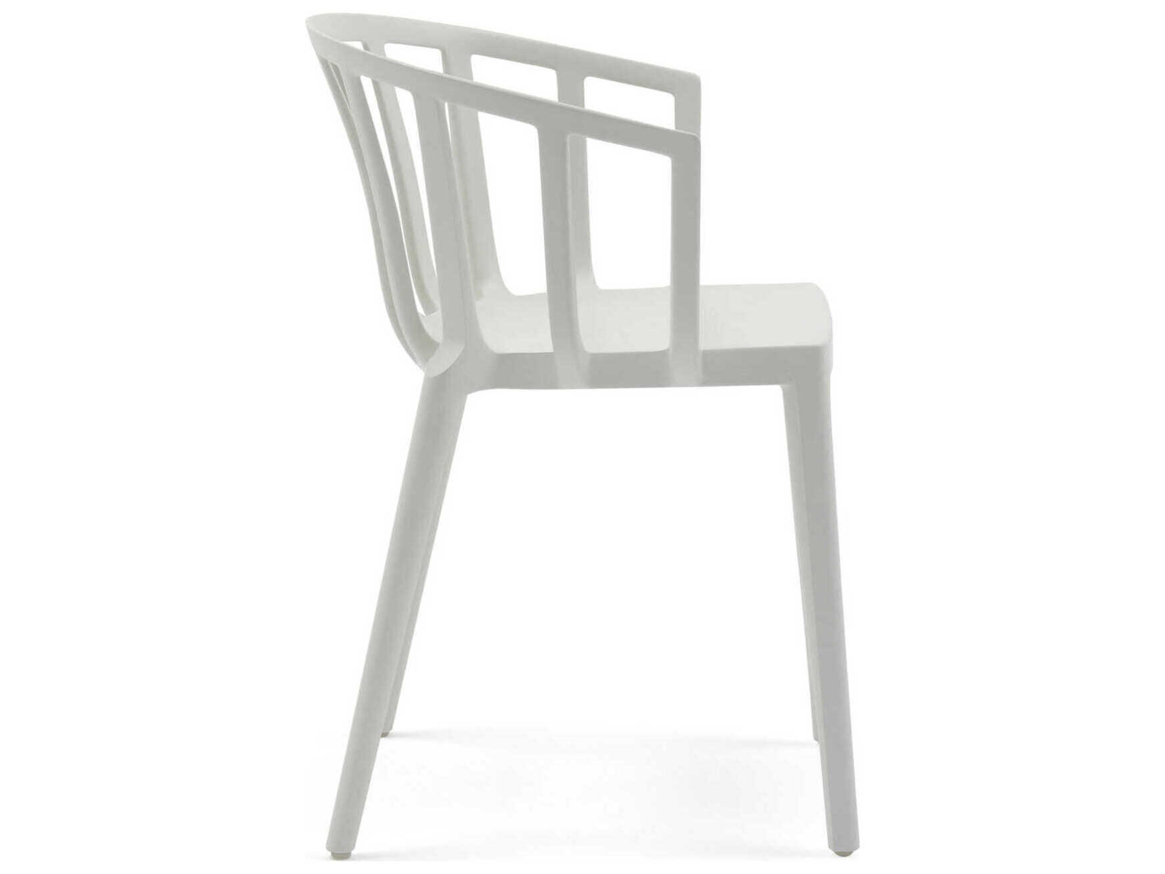 Kartell Venice White Arm Dining Chair  (Sold in 2)