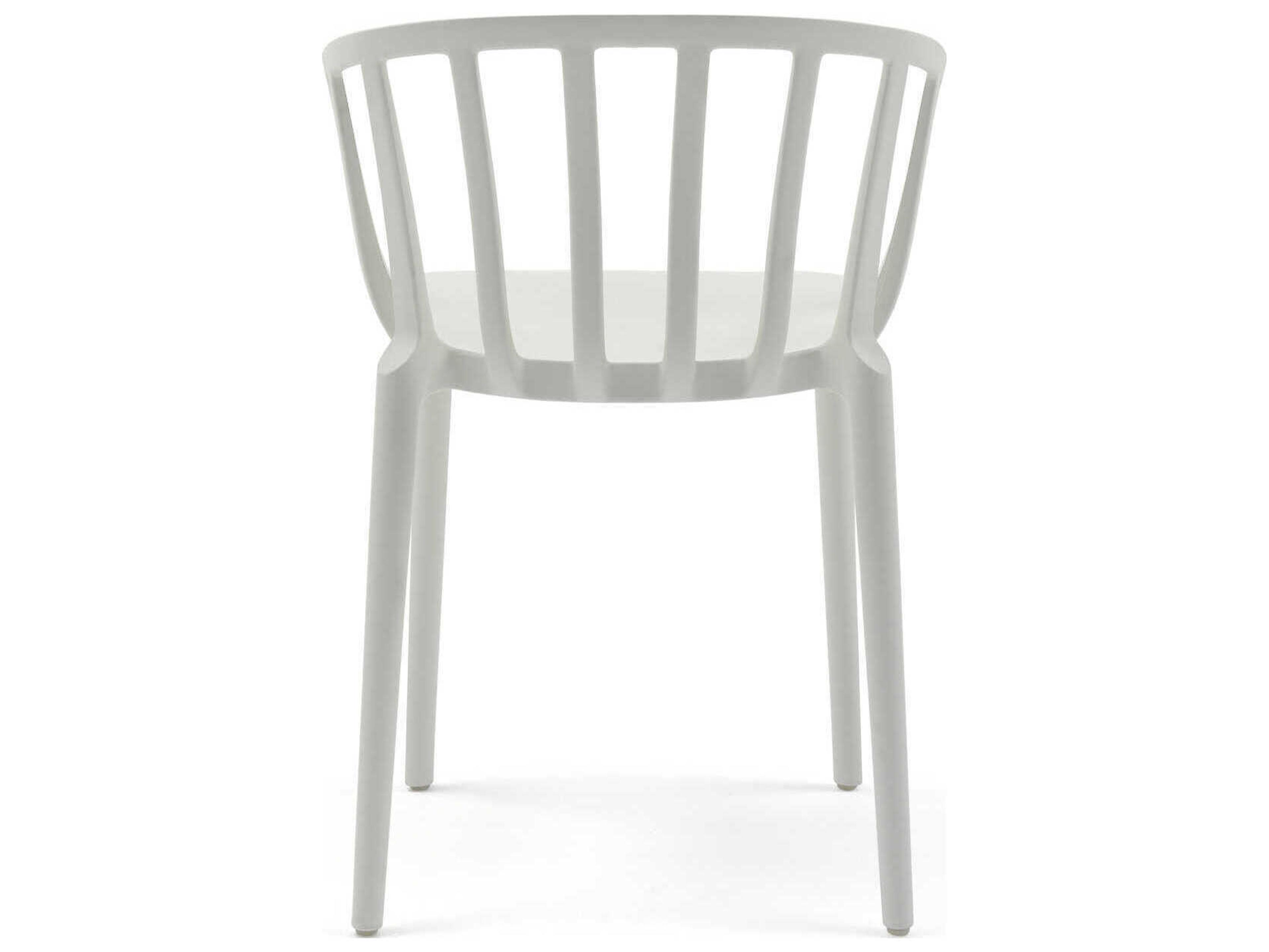 Kartell Venice White Arm Dining Chair  (Sold in 2)