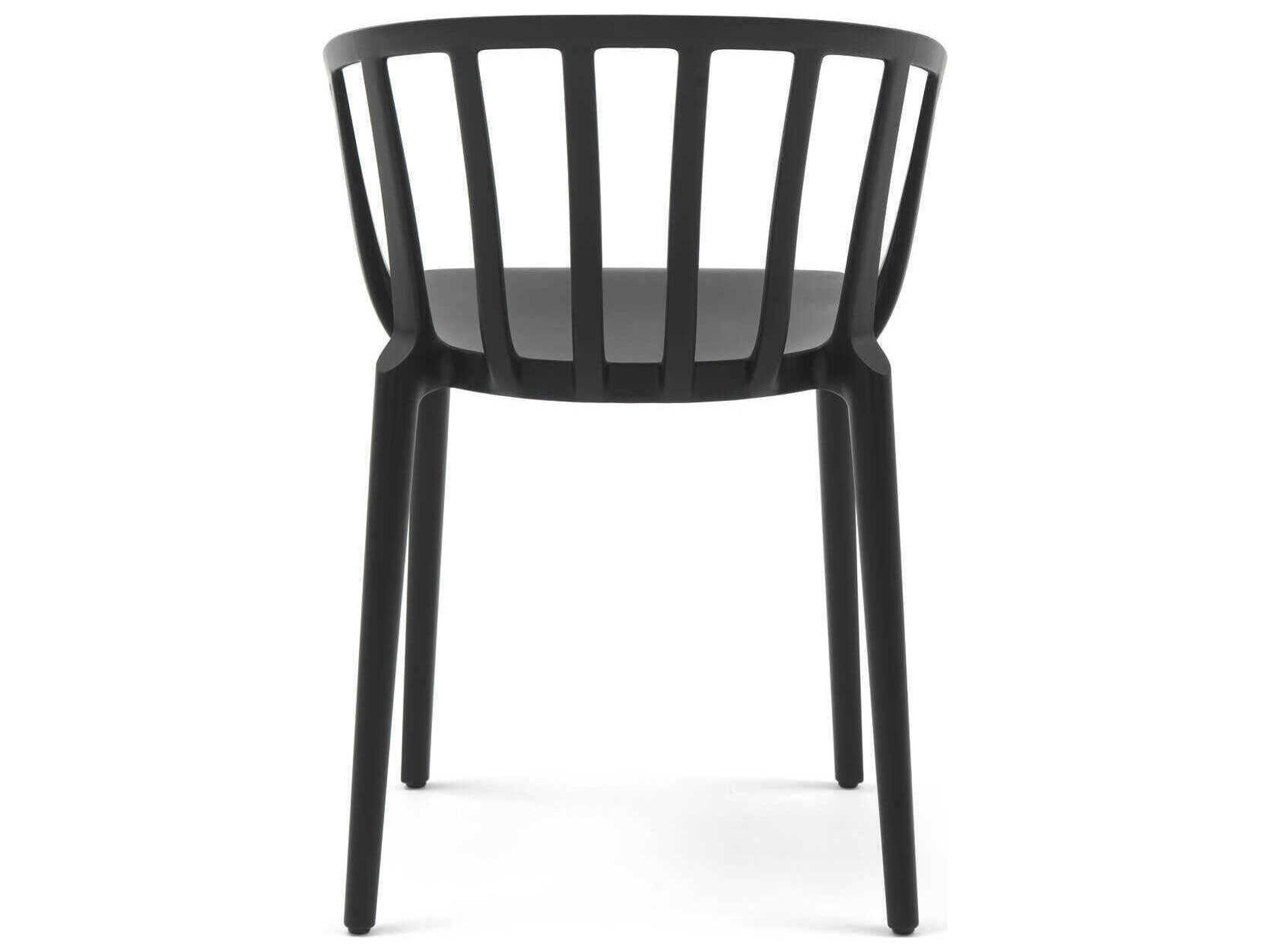 Kartell Venice Black Arm Dining Chair  (Sold in 2)