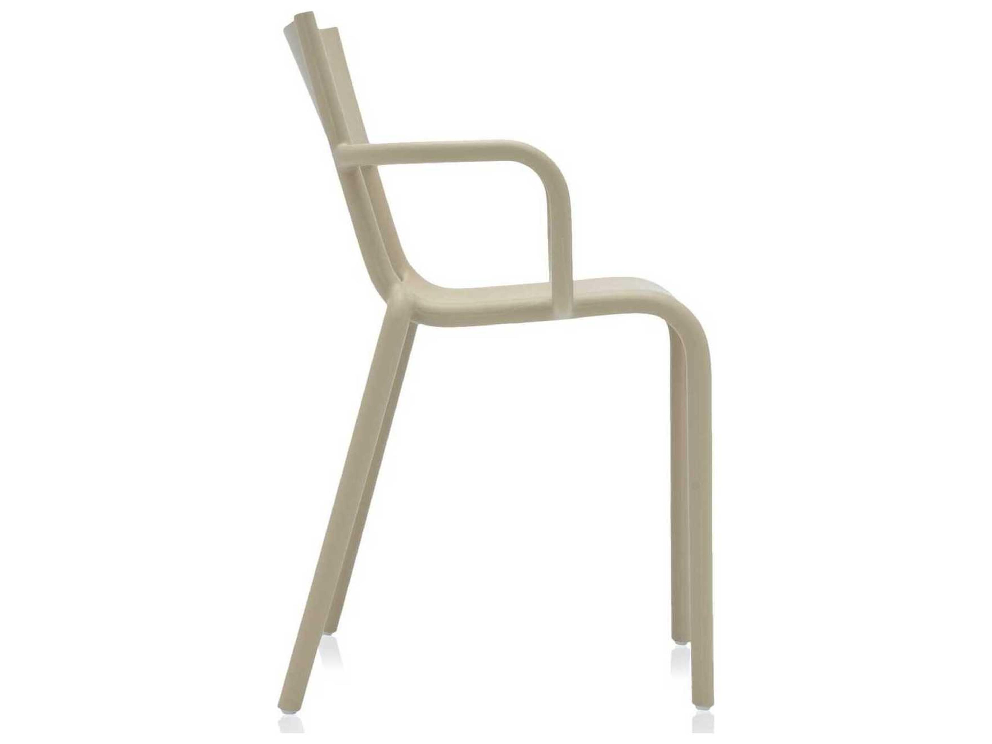 Kartell Generic A Gray Arm Dining Chair  (Sold in 2)