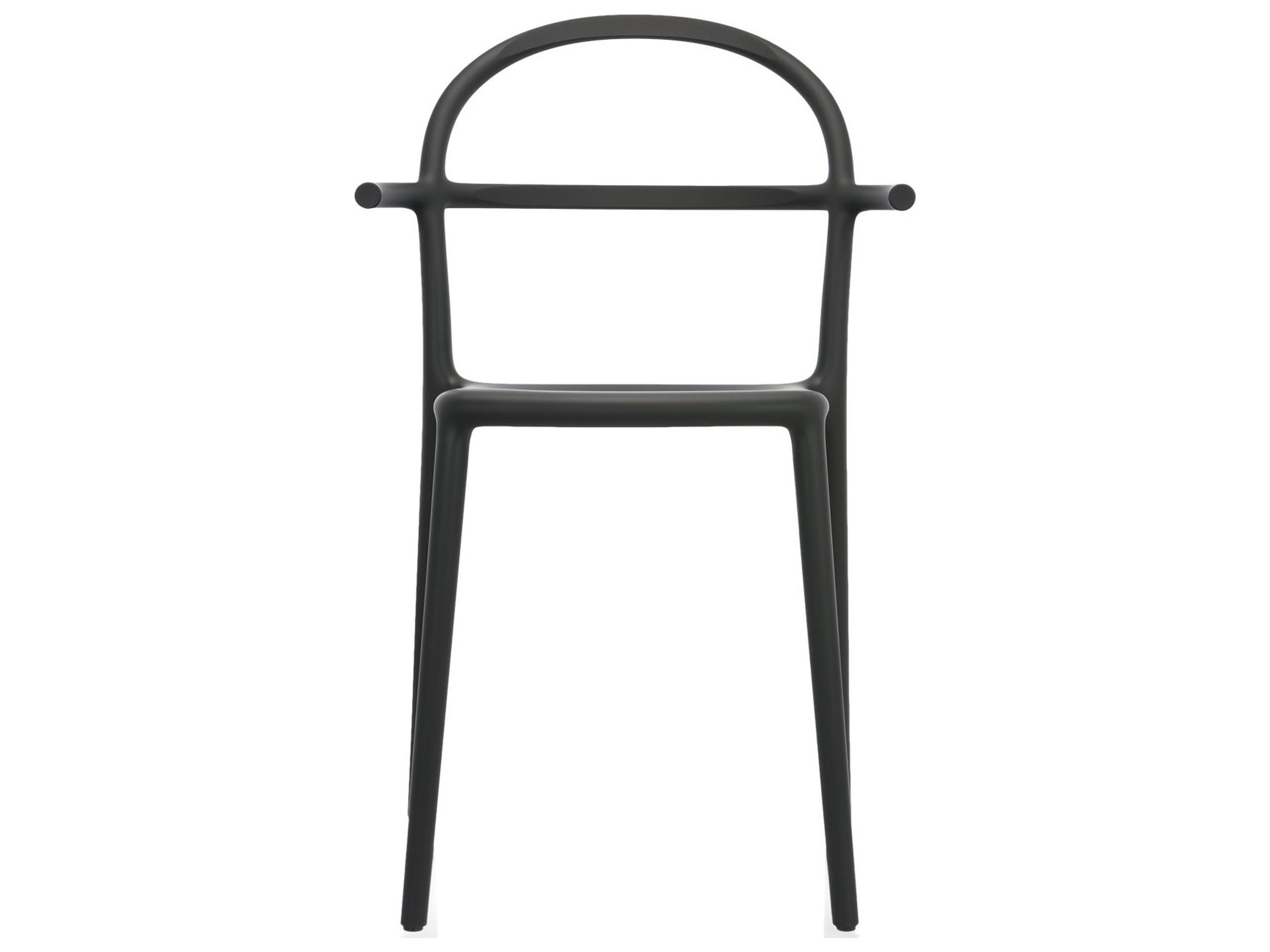 Kartell Generic Black Arm Dining Chair  (Sold in 2)