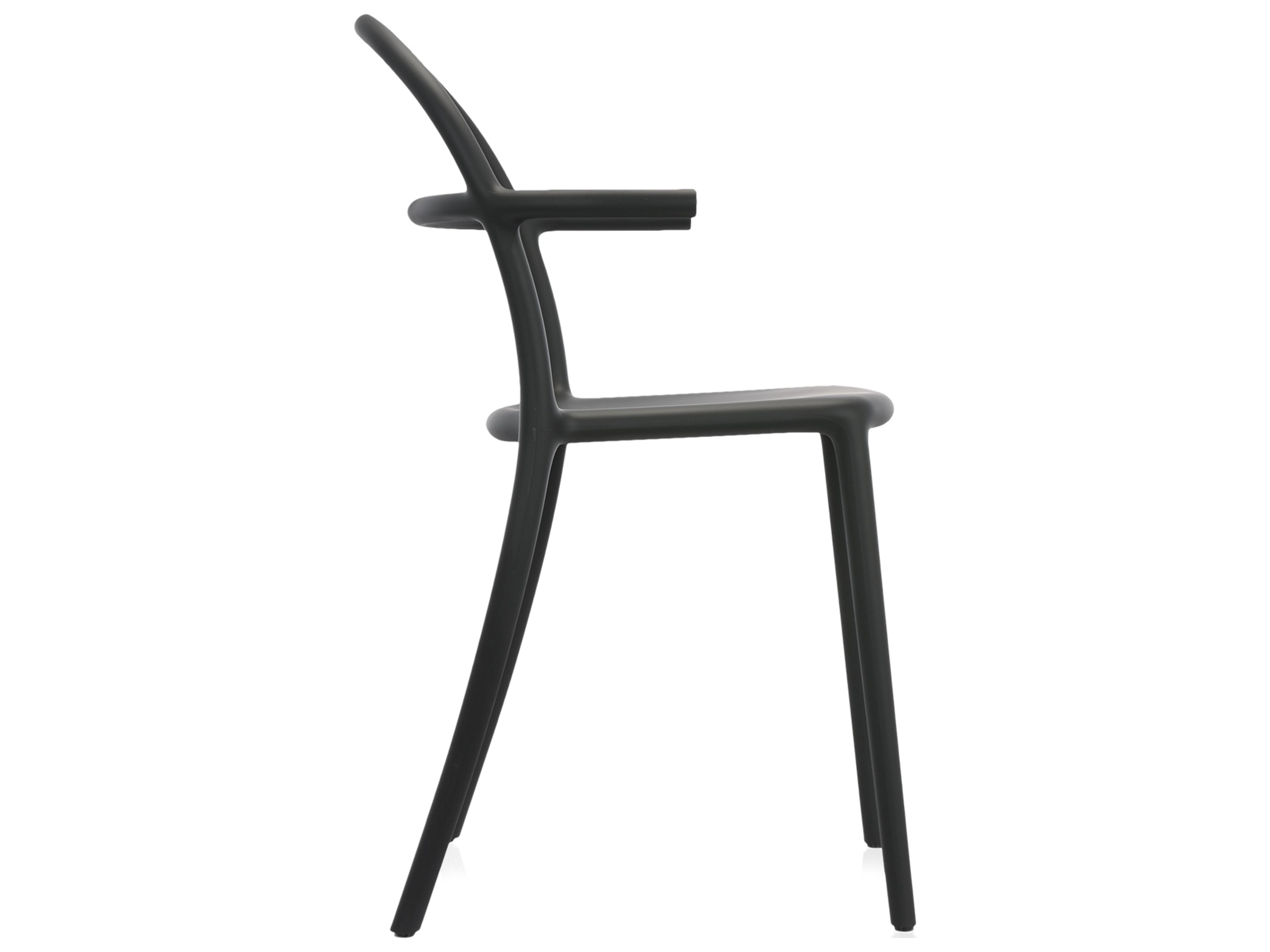 Kartell Generic Black Arm Dining Chair  (Sold in 2)