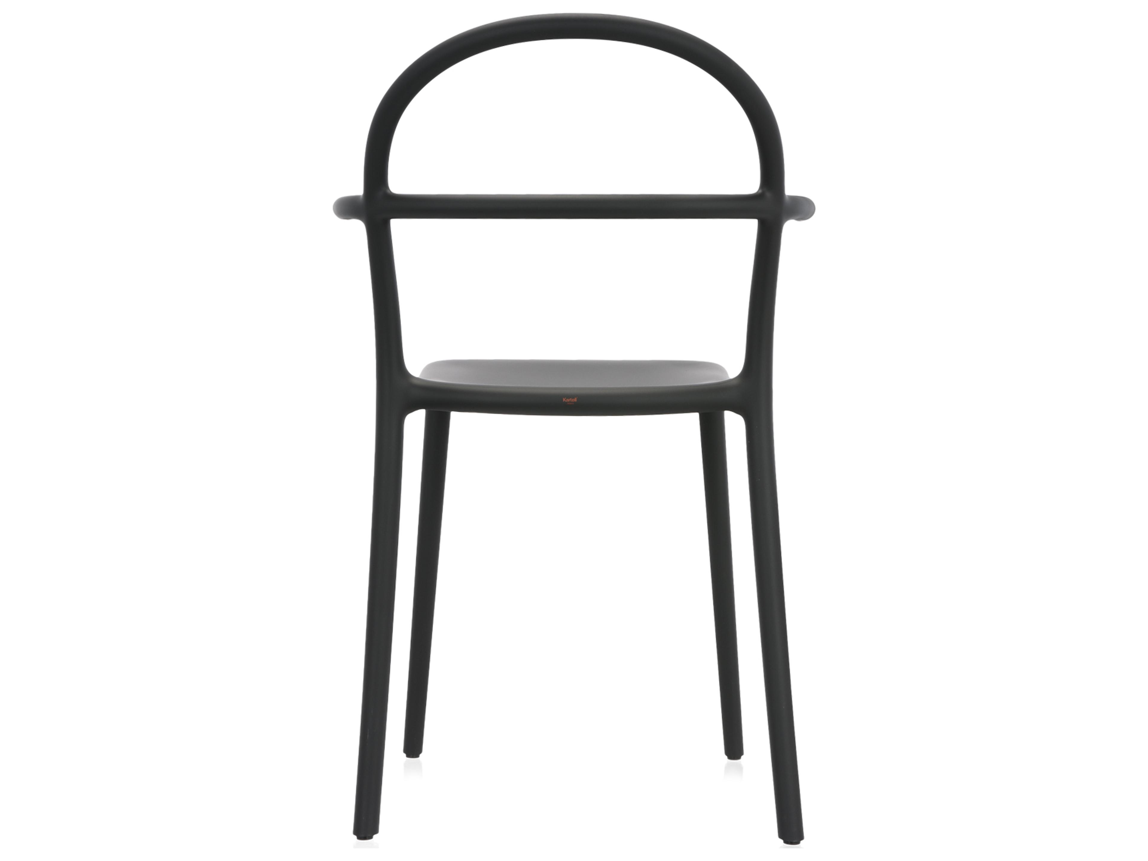 Kartell Generic Black Arm Dining Chair  (Sold in 2)
