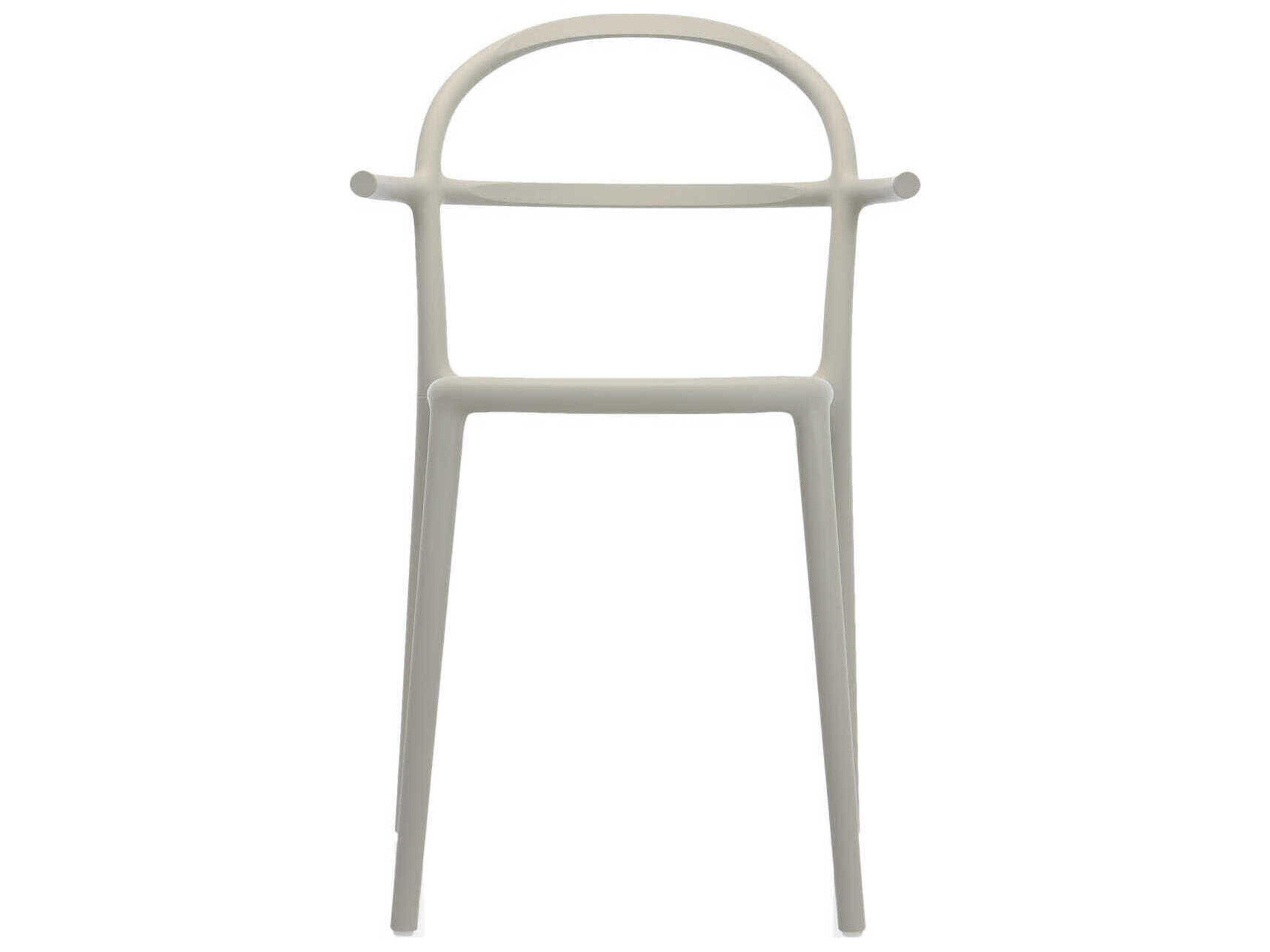 Kartell Generic C Gray Arm Dining Chair  (Sold in 2)