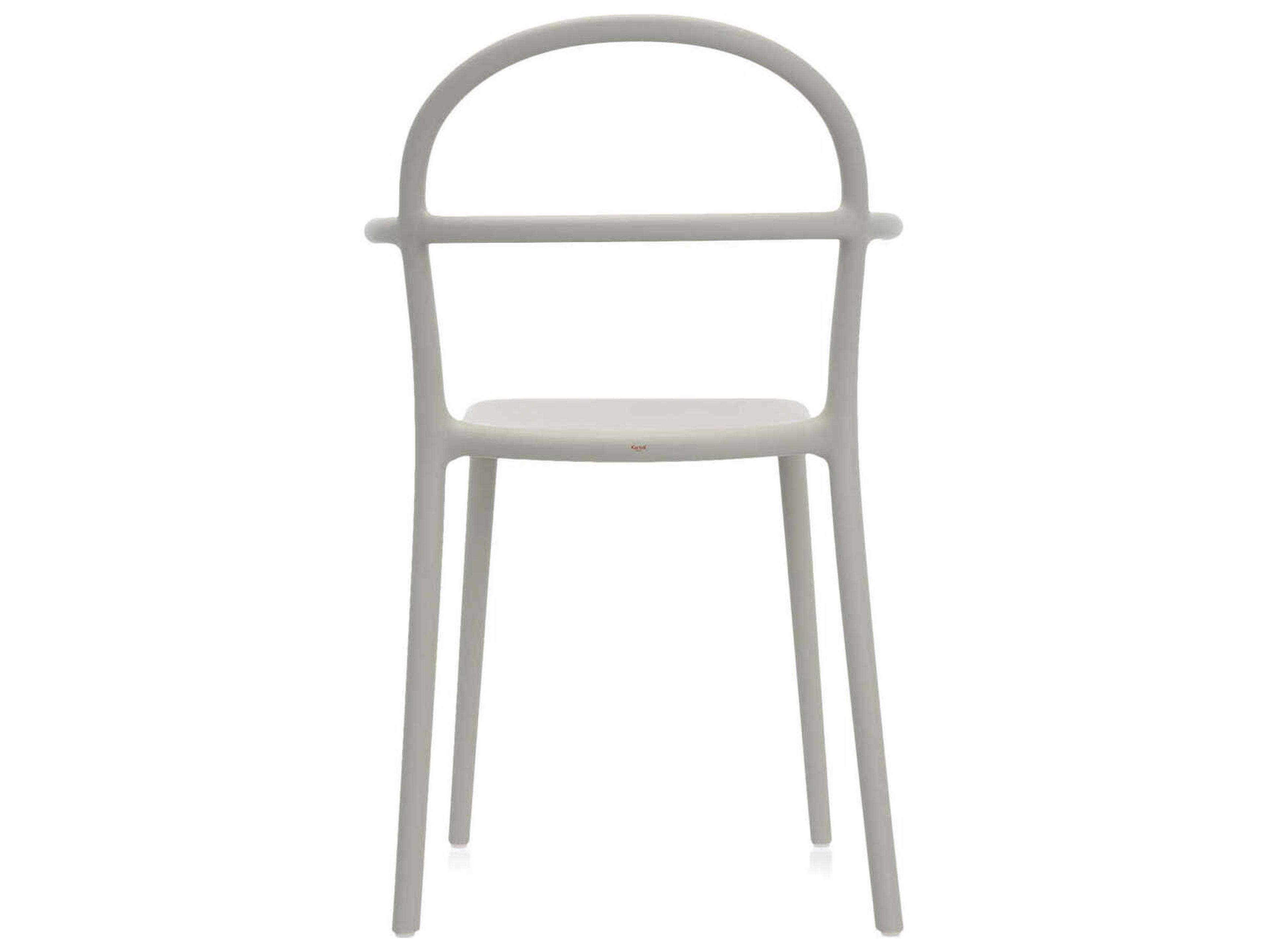Kartell Generic C Gray Arm Dining Chair  (Sold in 2)