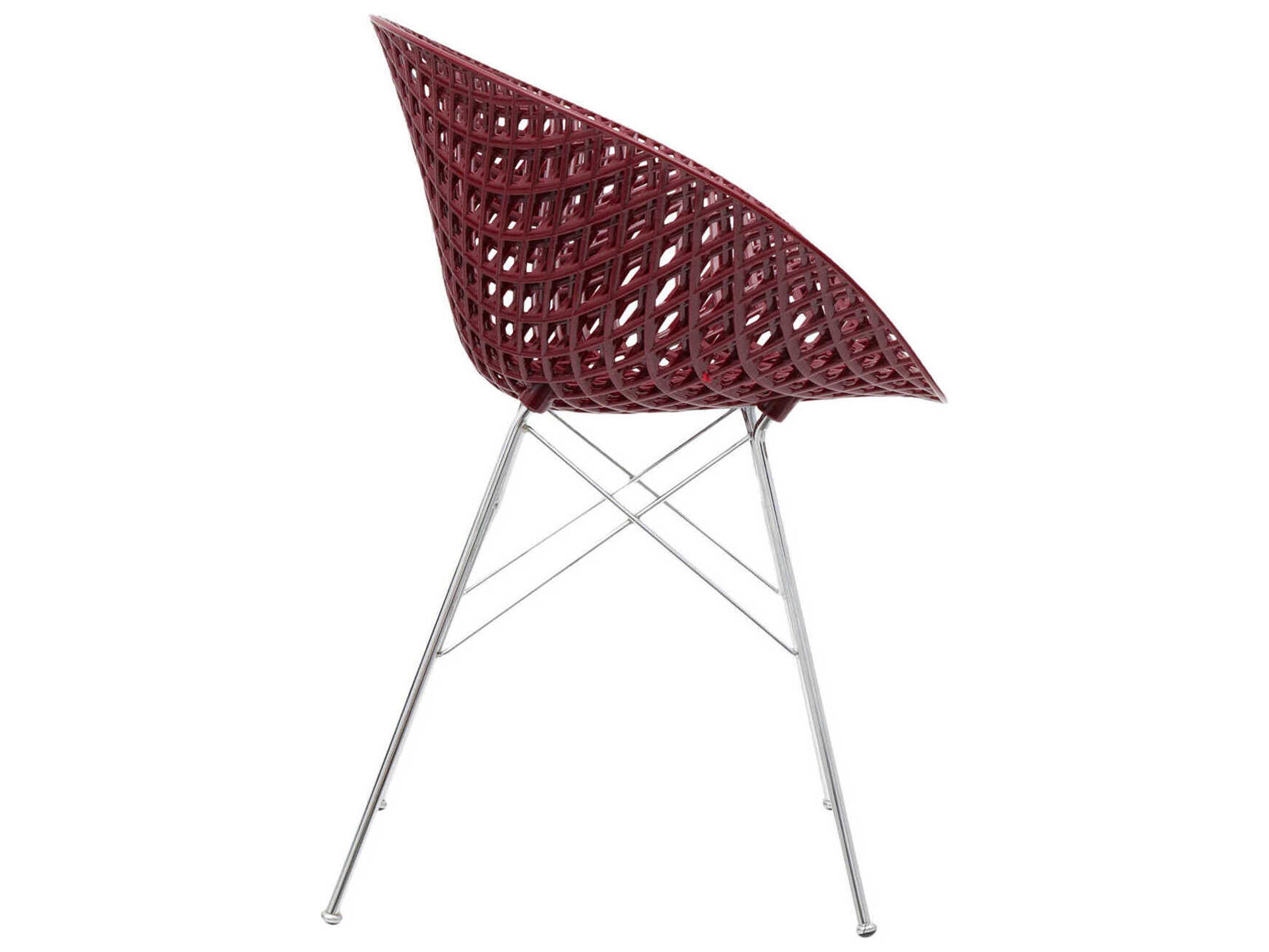 Kartell Smatrik Purple Arm Dining Chair  (Sold in 2)