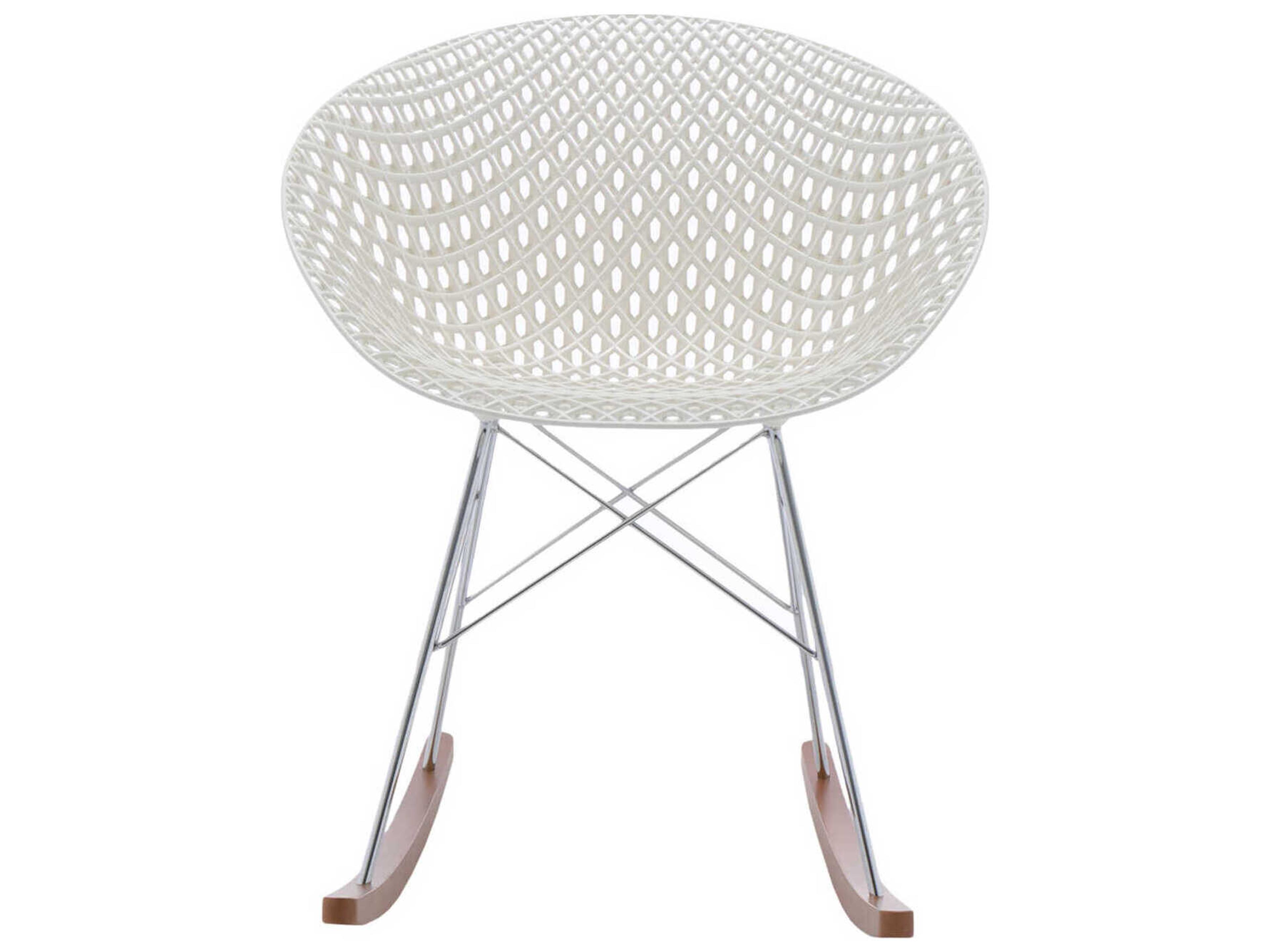 Kartell Smatrik Oak Wood Brown Arm Dining Chair  (Sold in 2)