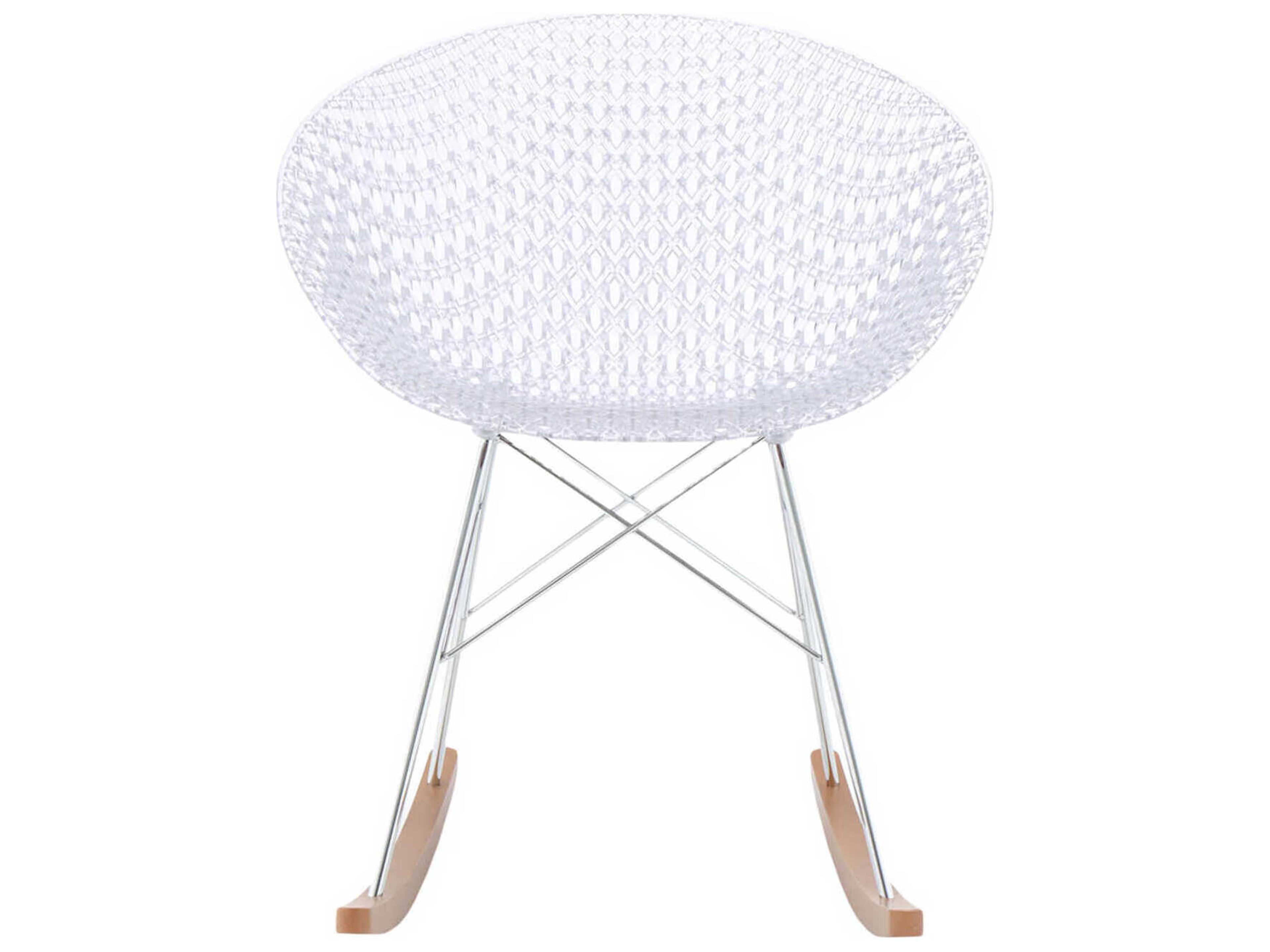 Kartell Smatrik Oak Wood Brown Arm Dining Chair  (Sold in 2)