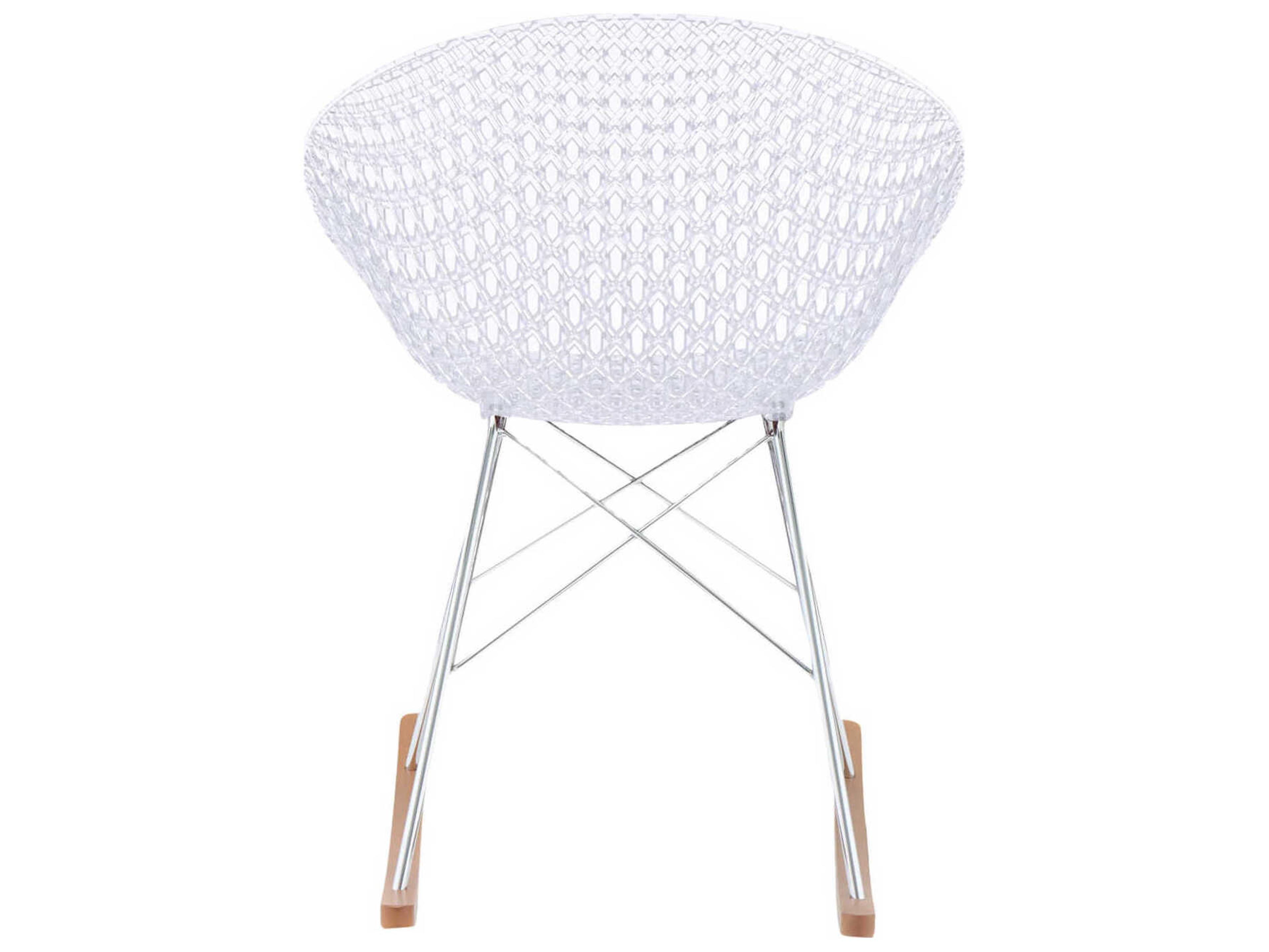 Kartell Smatrik Oak Wood Brown Arm Dining Chair  (Sold in 2)