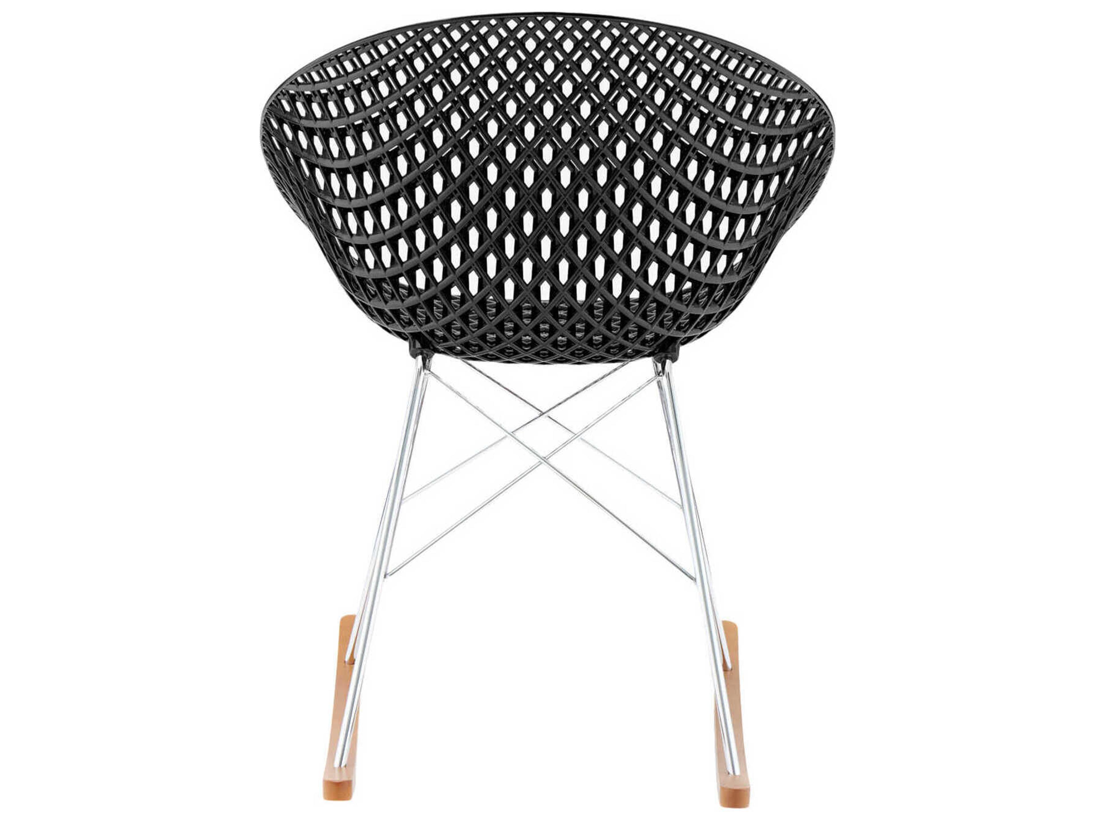 Kartell Smatrik Oak Wood Black Arm Dining Chair  (Sold in 2)