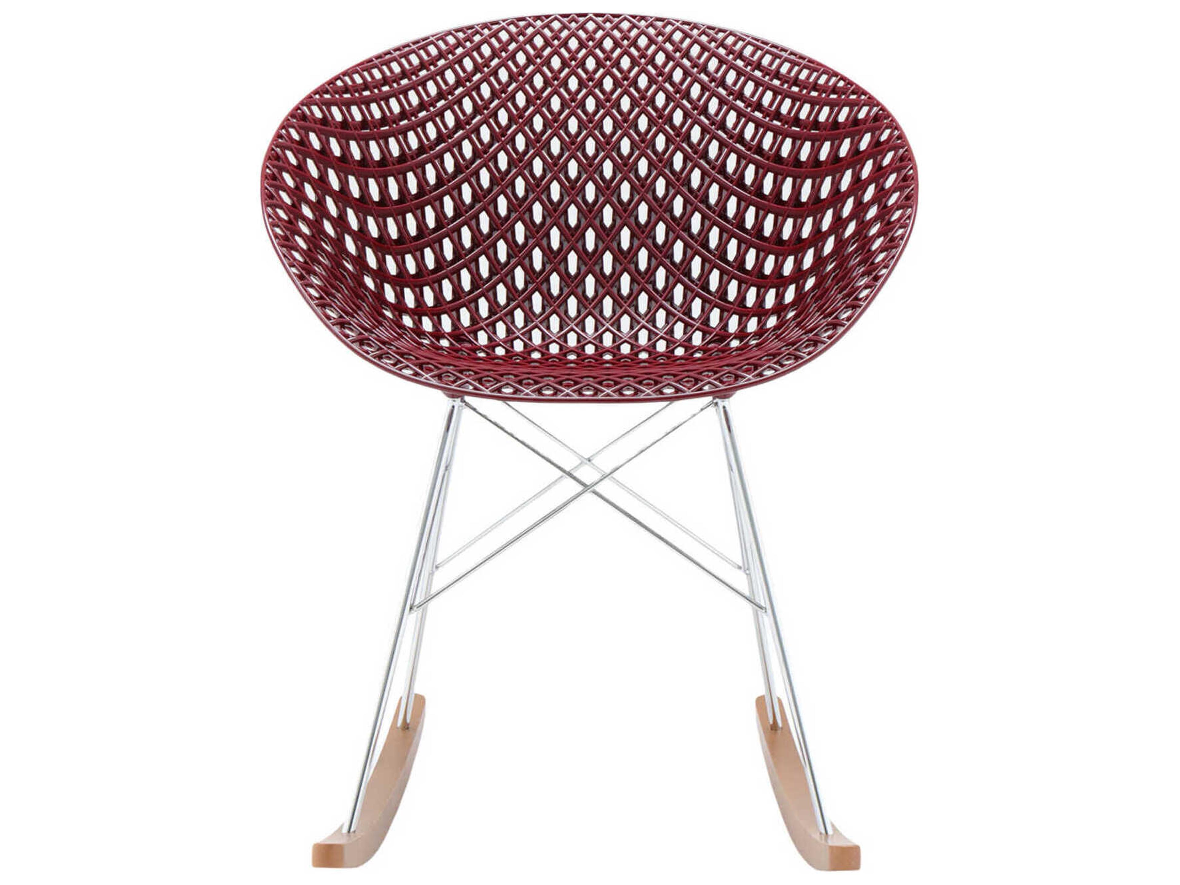 Kartell Smatrik Oak Wood Brown Arm Dining Chair  (Sold in 2)