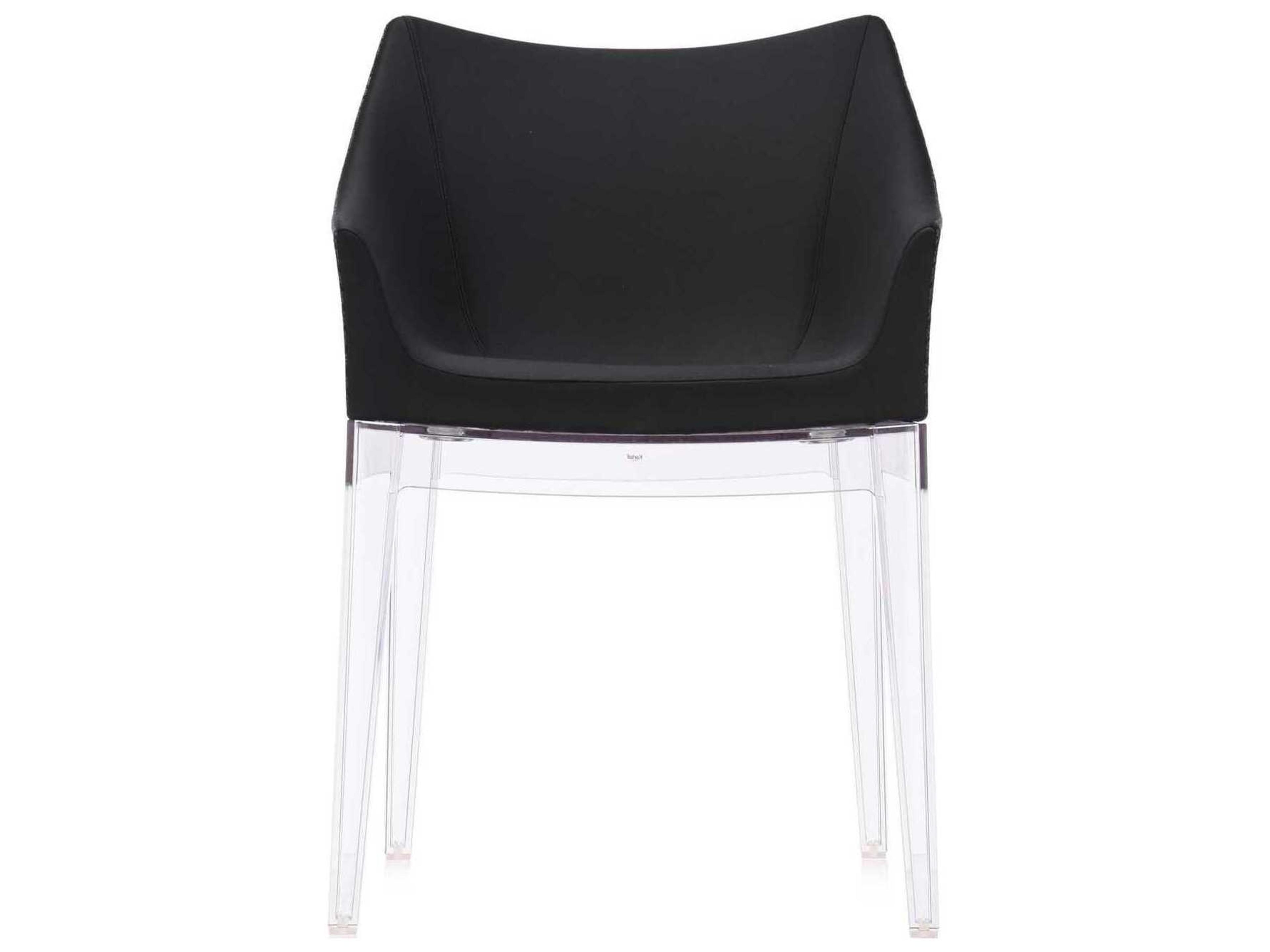 Kartell Madame Clear Upholstered Arm Dining Chair