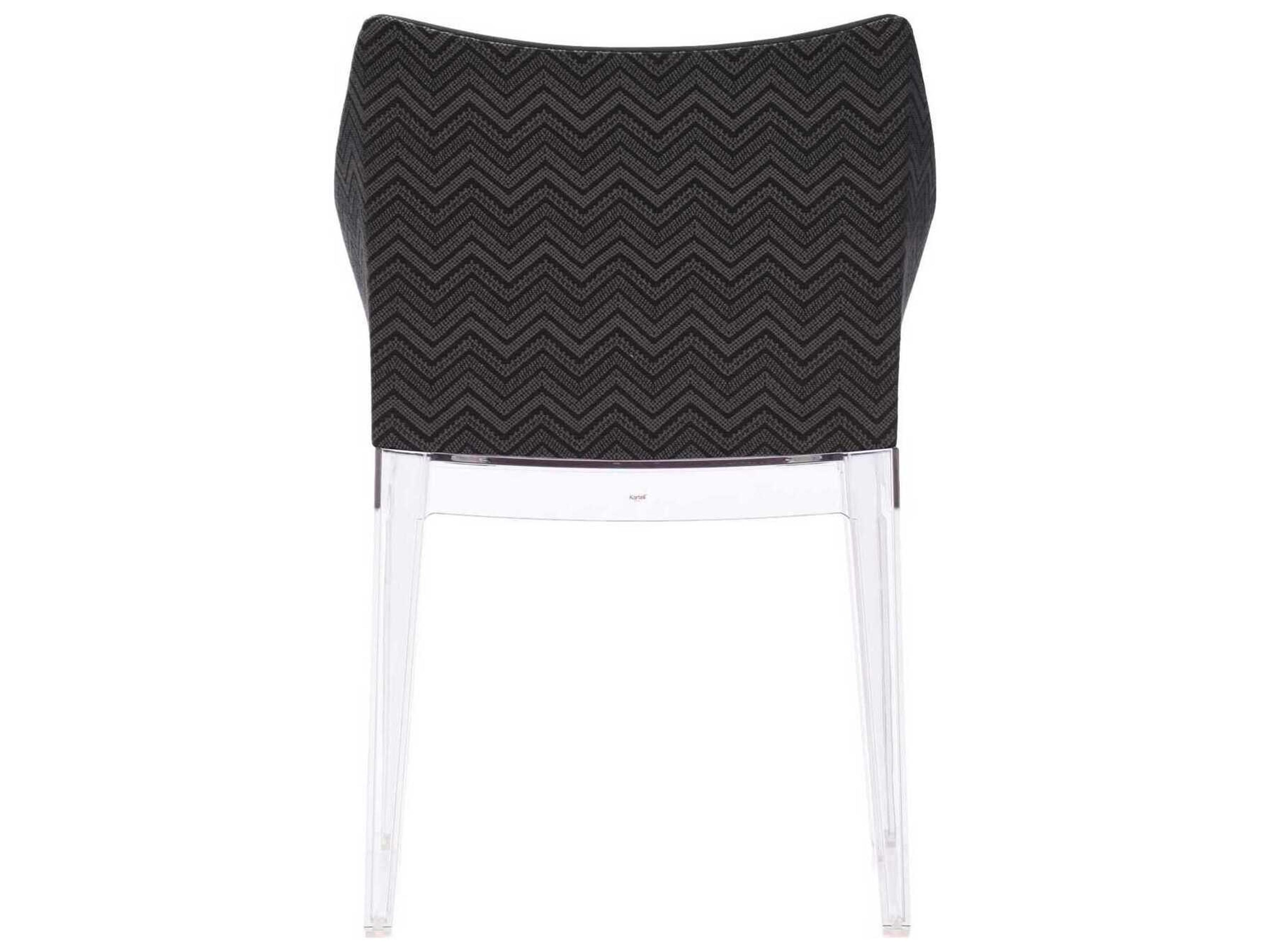 Kartell Madame Clear Upholstered Arm Dining Chair