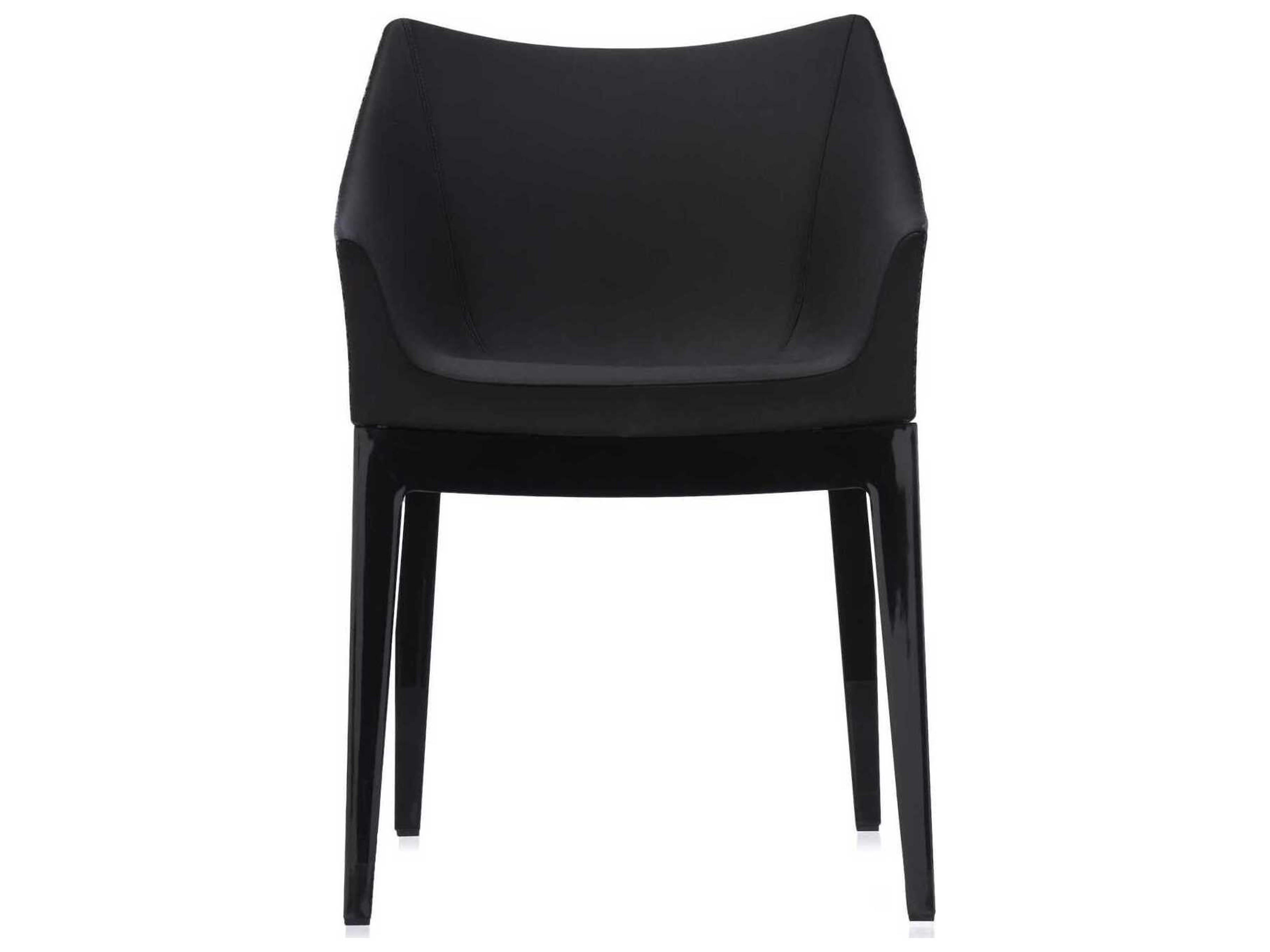 Kartell Madame Black Upholstered Arm Dining Chair