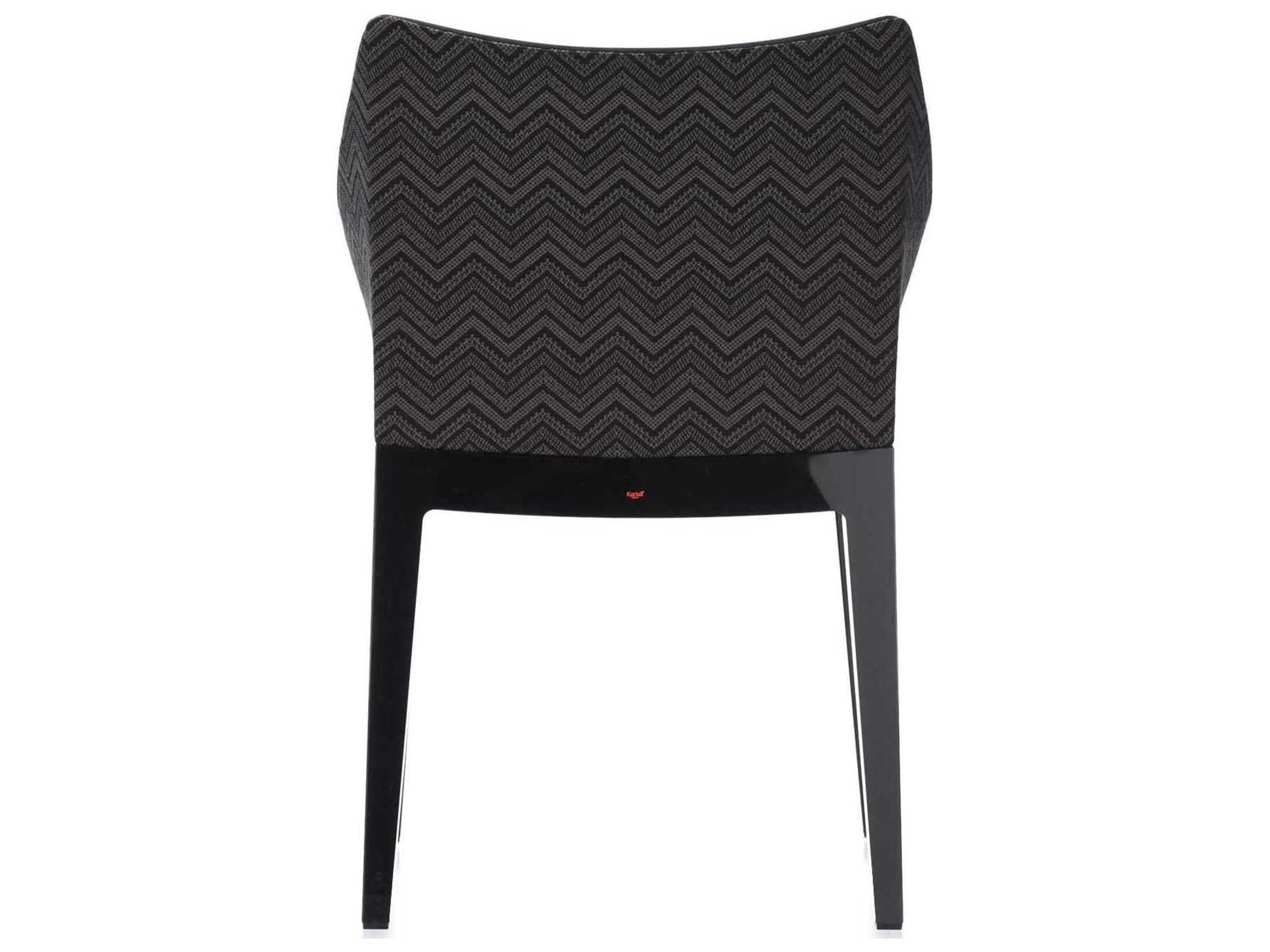Kartell Madame Black Upholstered Arm Dining Chair