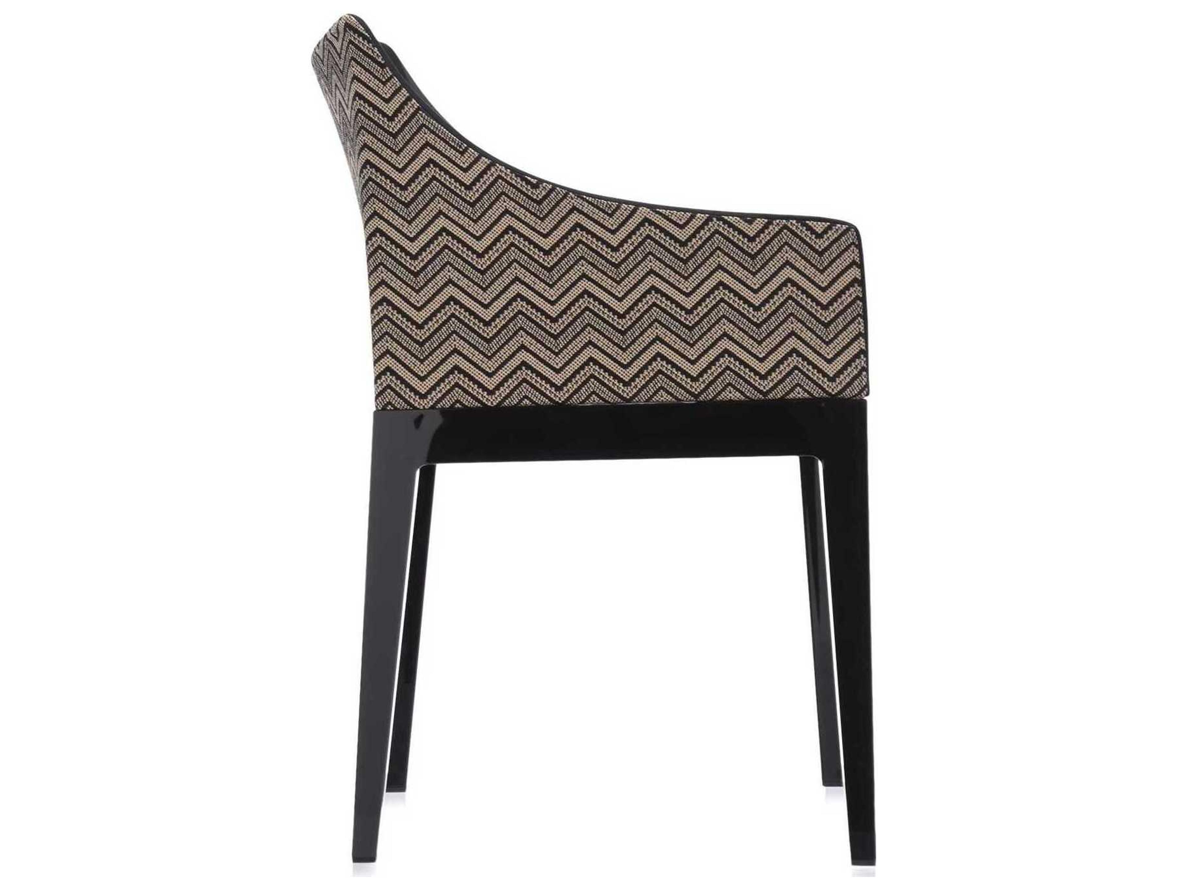 Kartell Madame Beige Upholstered Arm Dining Chair