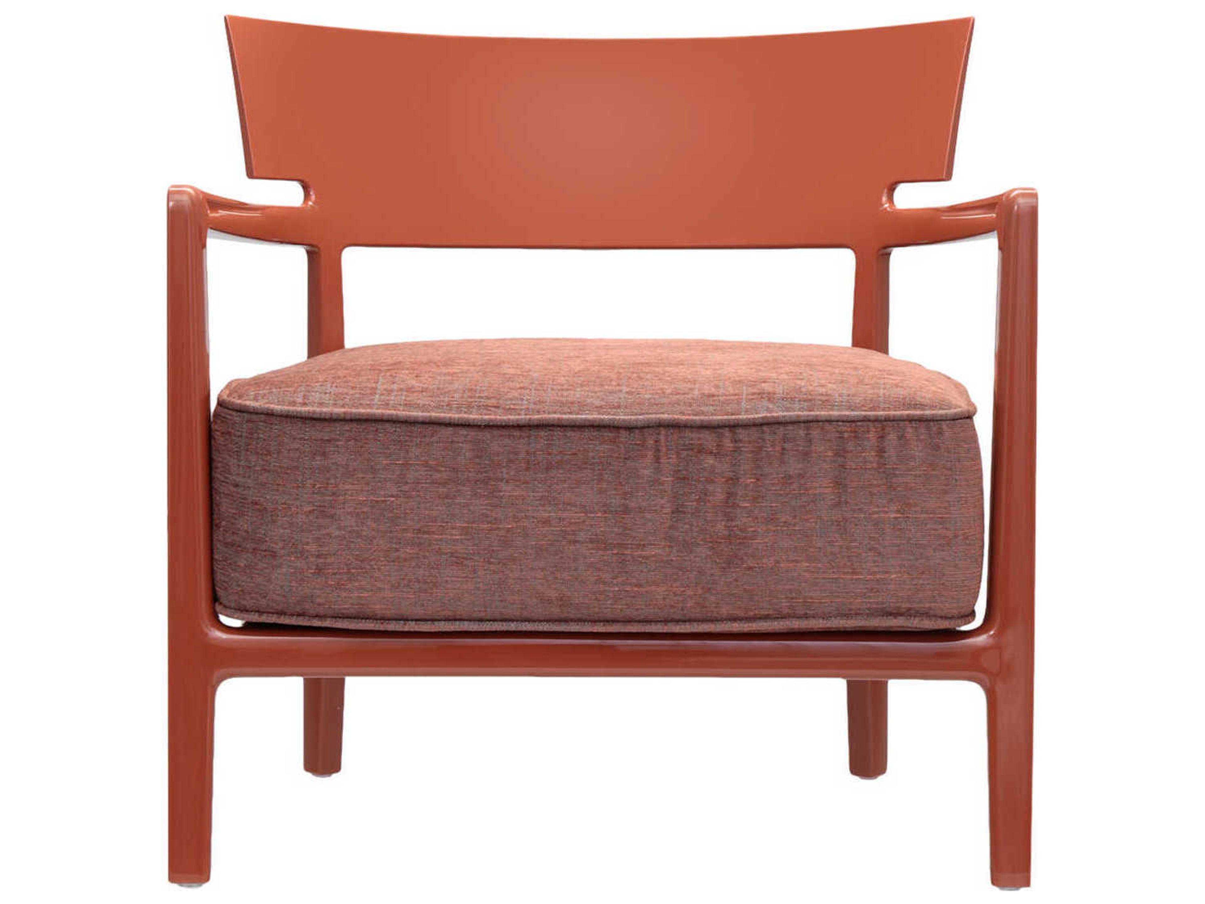 Kartell Cara Orange Fabric Accent Chair
