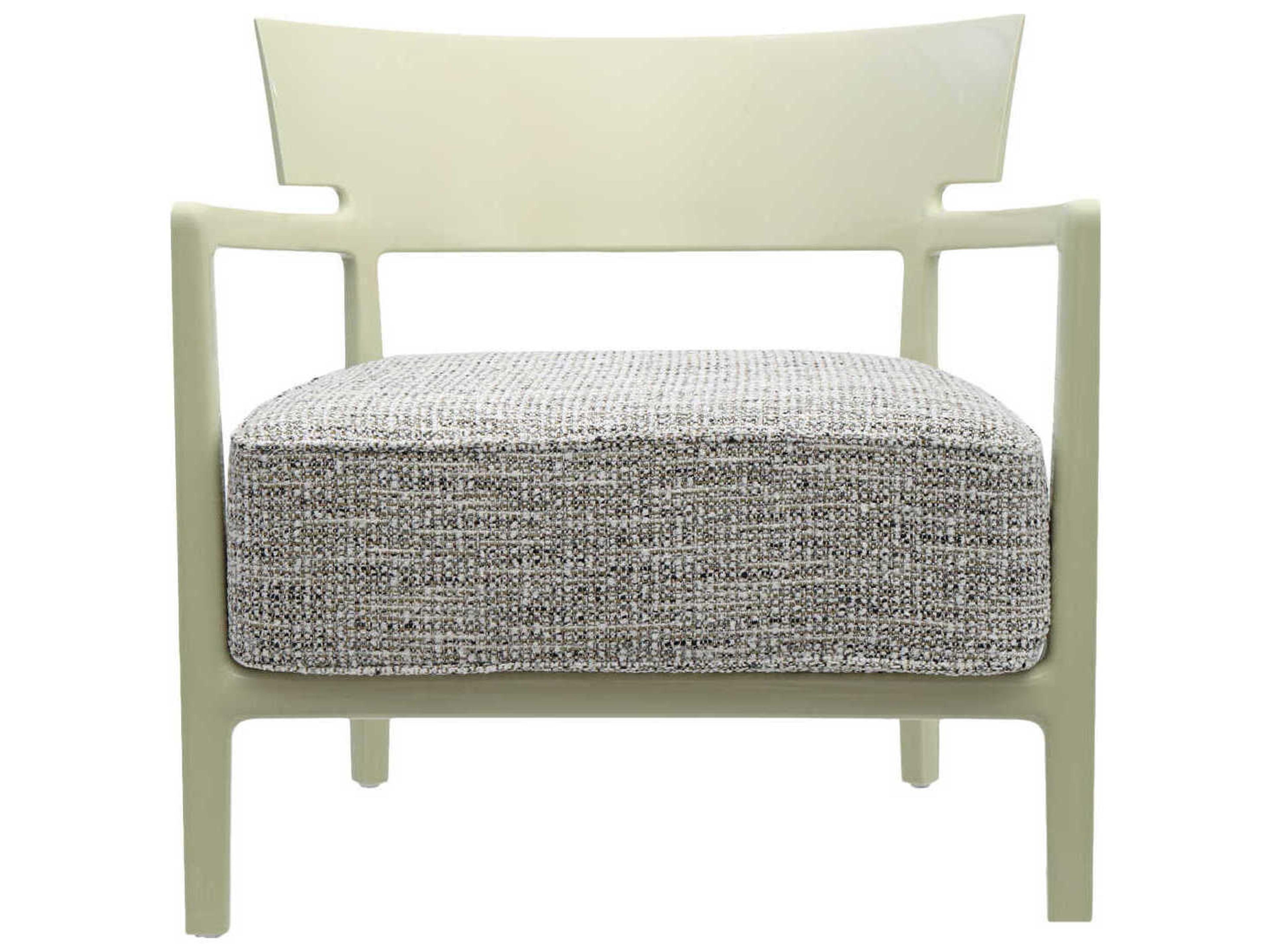 Kartell Cara Green Fabric Accent Chair