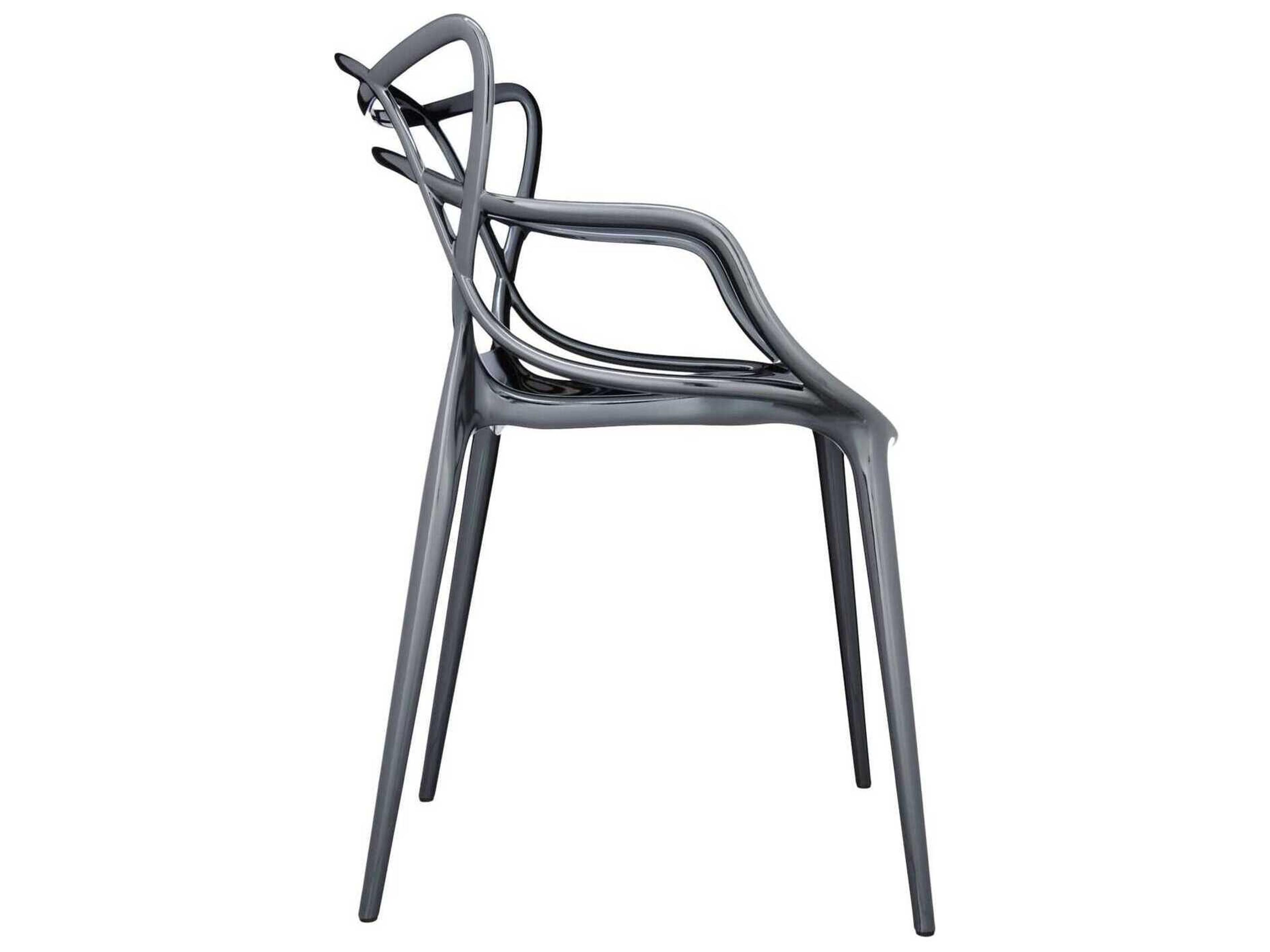 Kartell Masters Silver Arm Dining Chair  (Sold in 2)