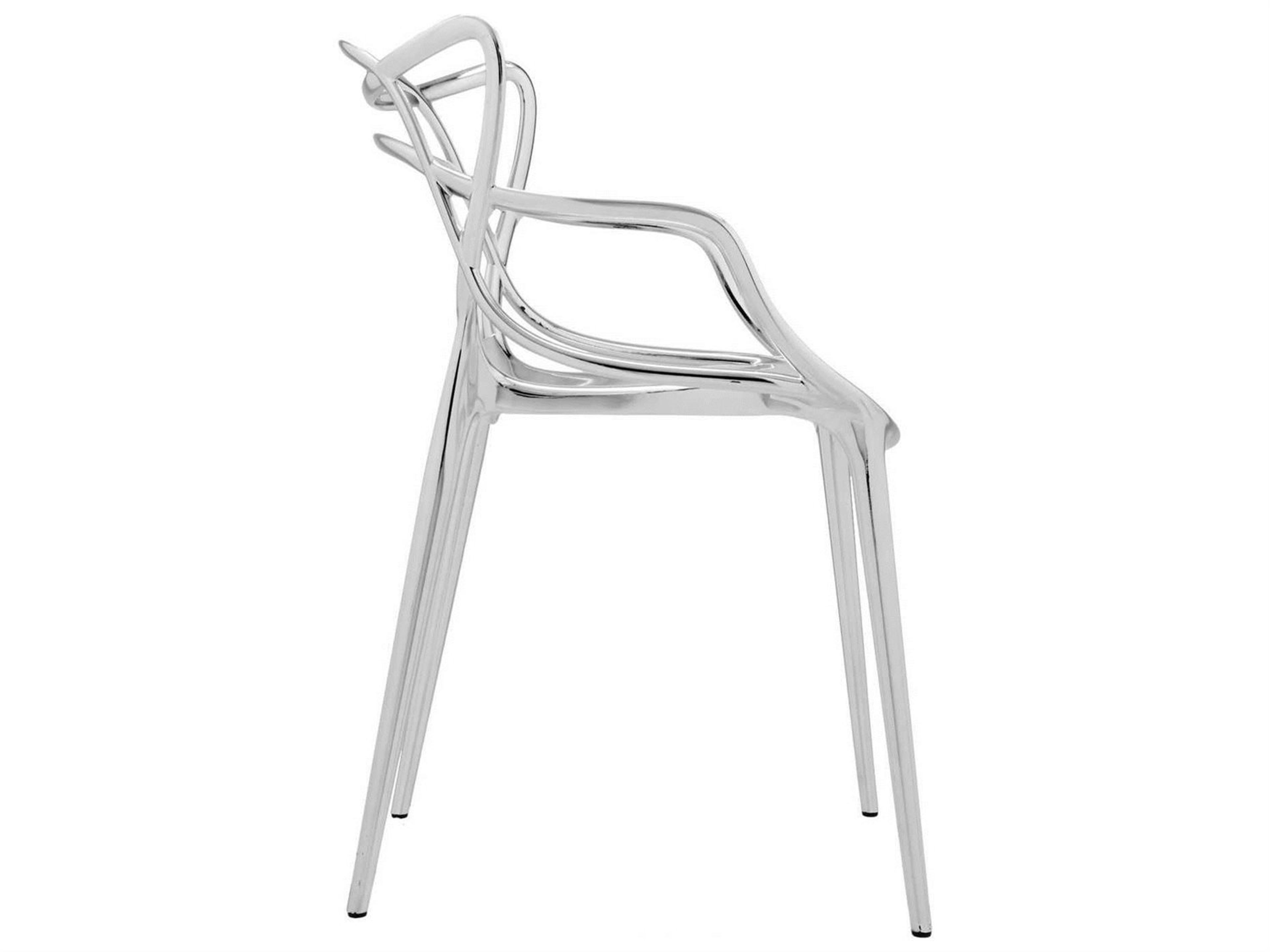 Kartell Masters Gray Arm Dining Chair  (Sold in 2)