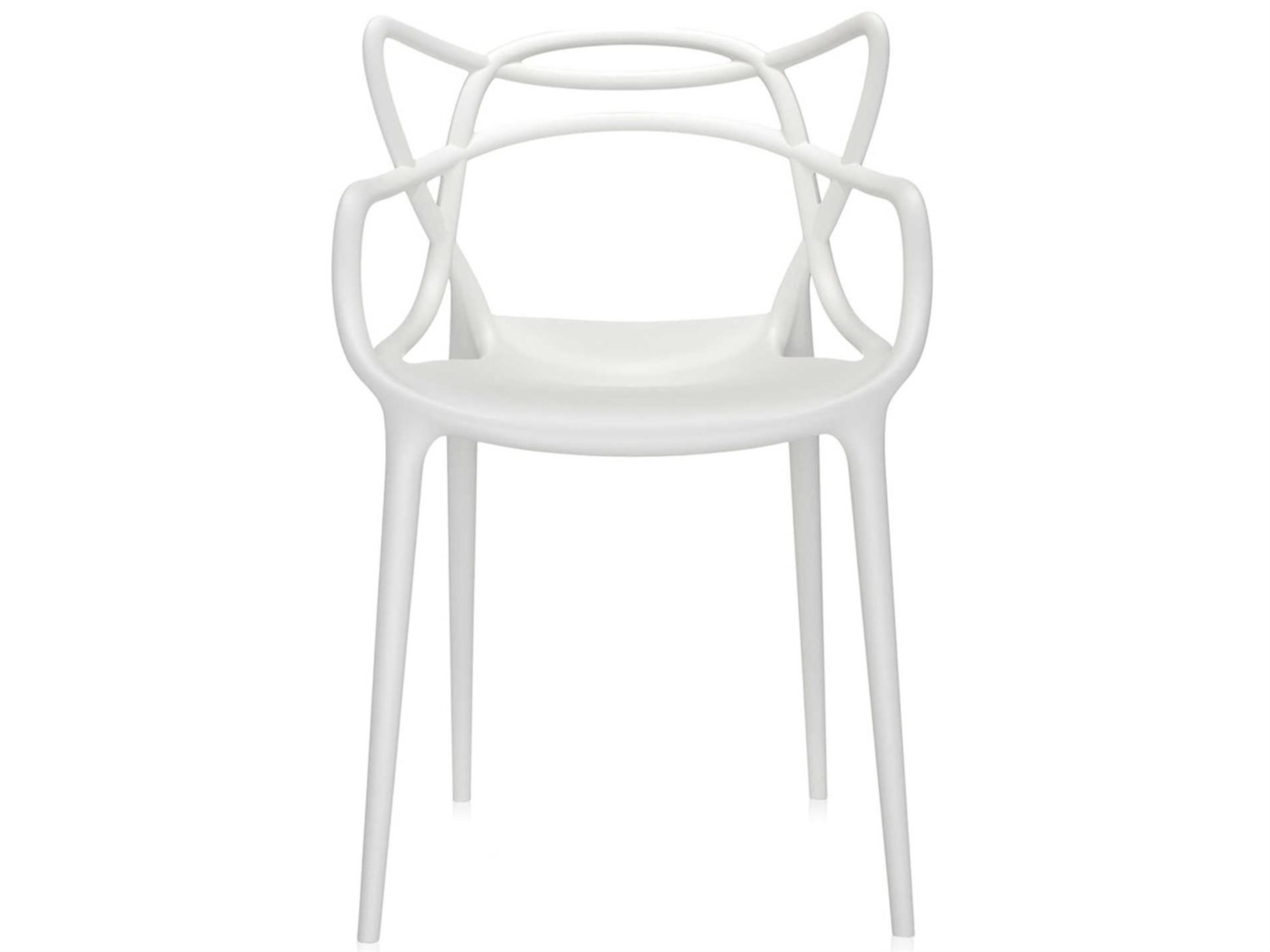 Kartell Masters White Arm Dining Chair  (Sold in 2)