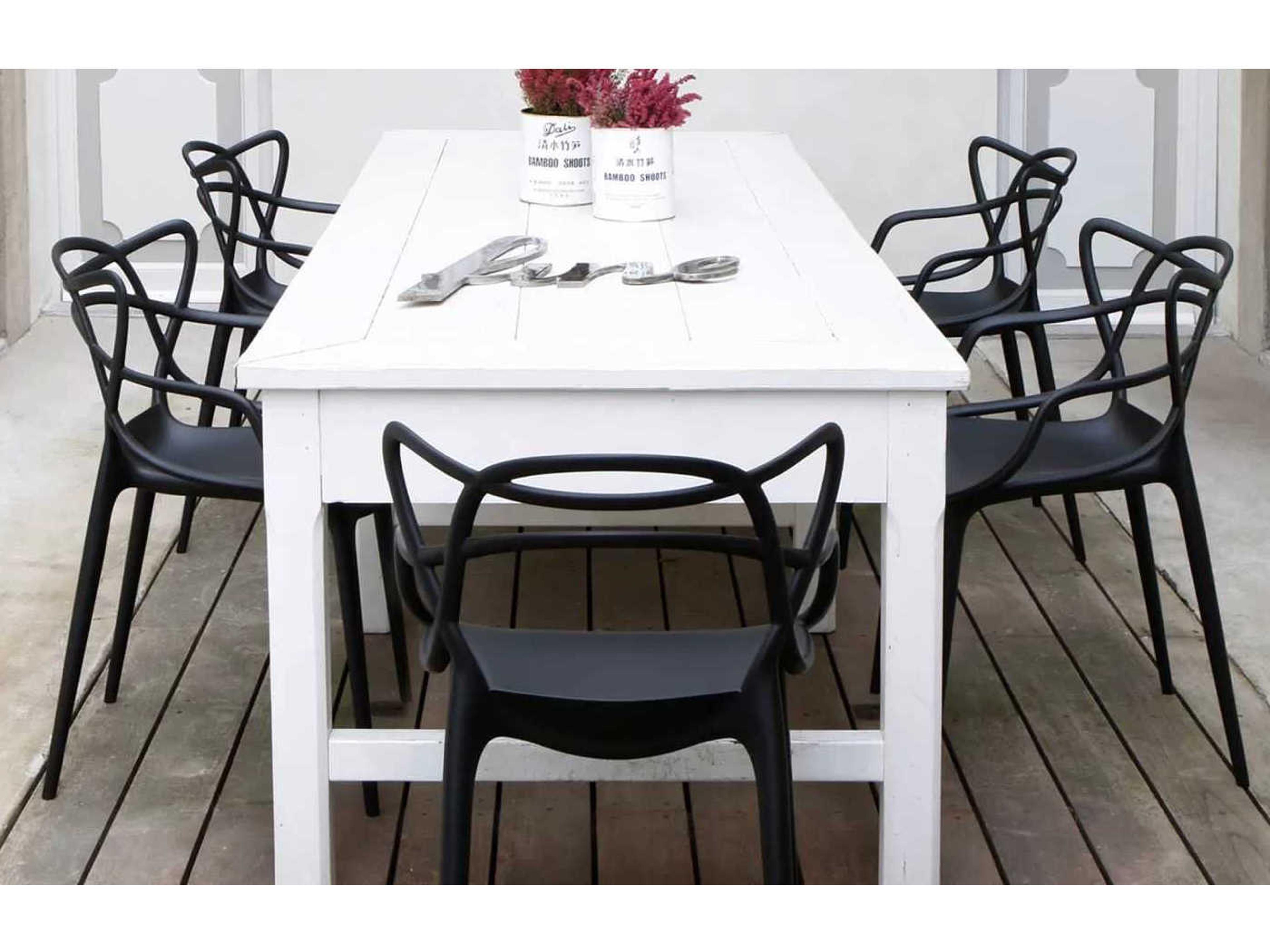 Kartell Masters Black Arm Dining Chair  (Sold in 2)