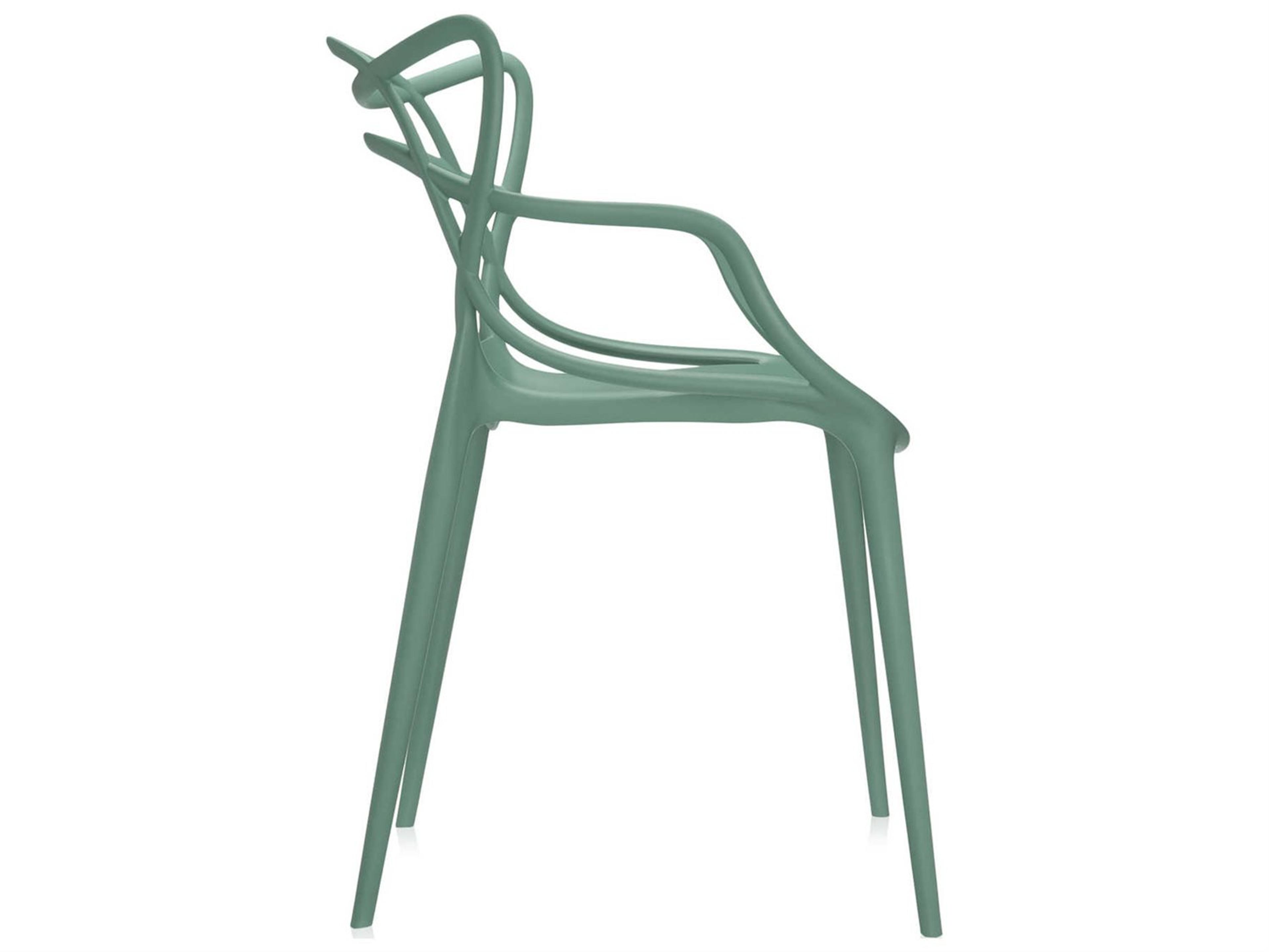 Kartell Masters Green Arm Dining Chair  (Sold in 2)