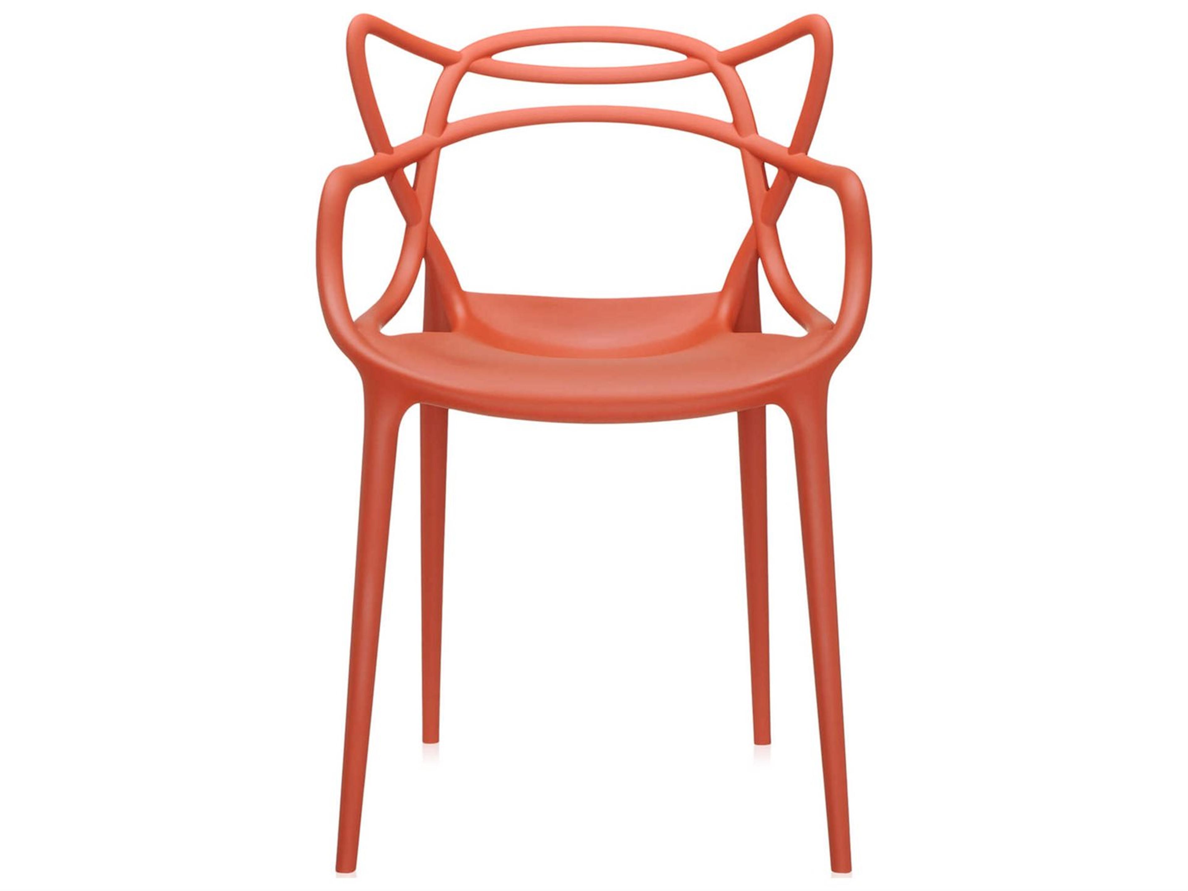 Kartell Masters Orange Arm Dining Chair  (Sold in 2)