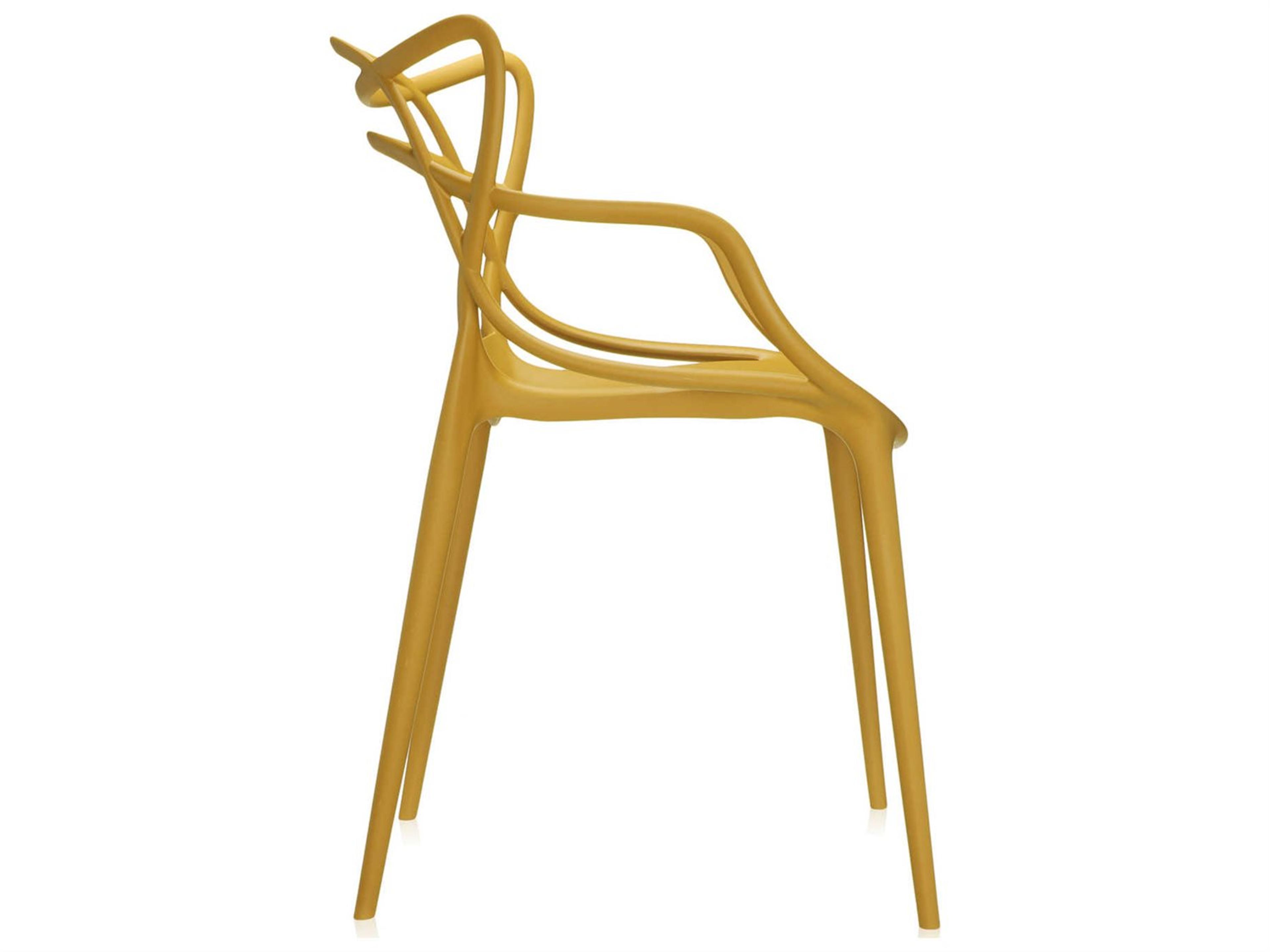 Kartell Masters Yellow Arm Dining Chair  (Sold in 2)