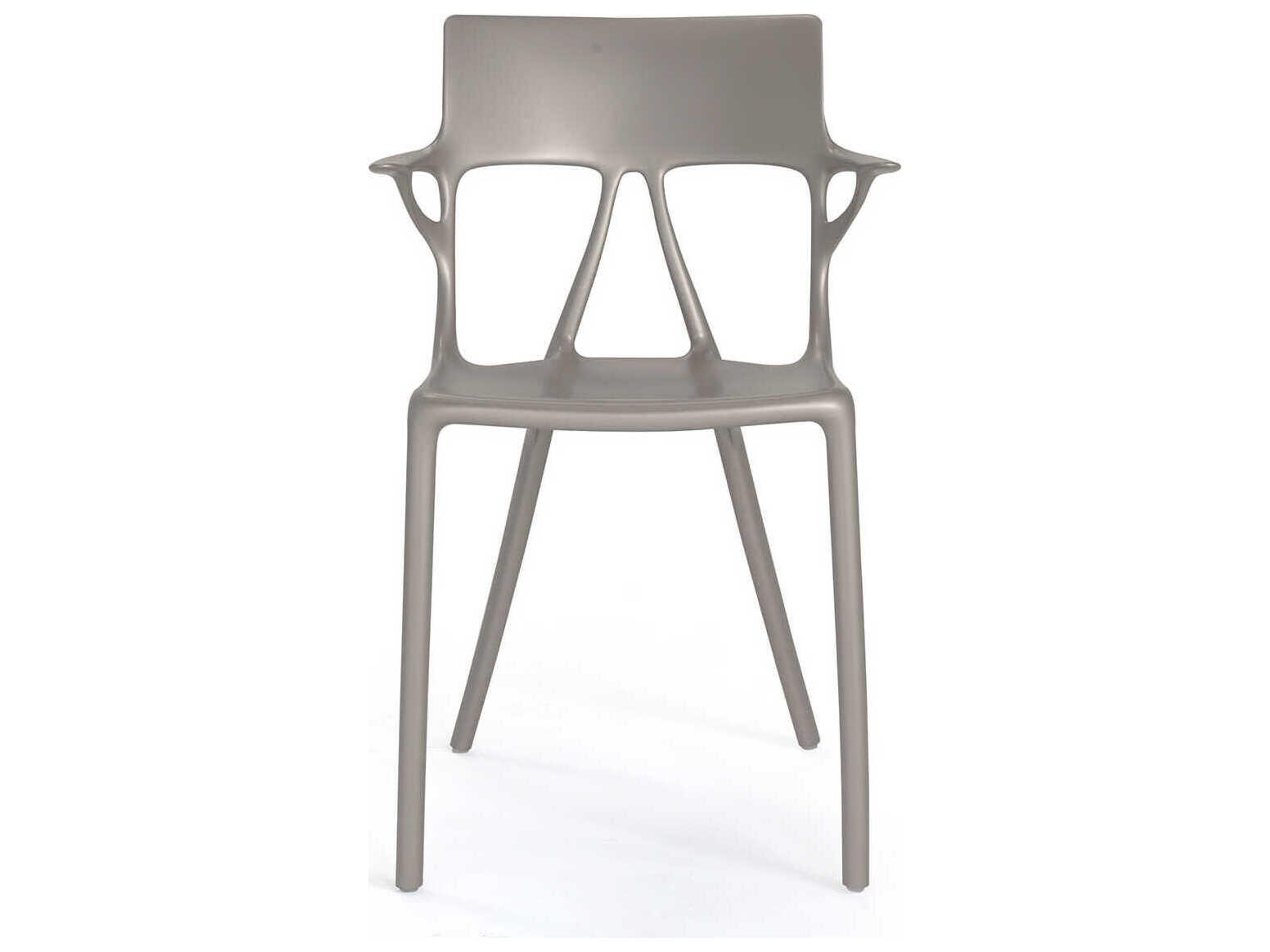 Kartell Ai Gray Arm Dining Chair  (Sold in 2)
