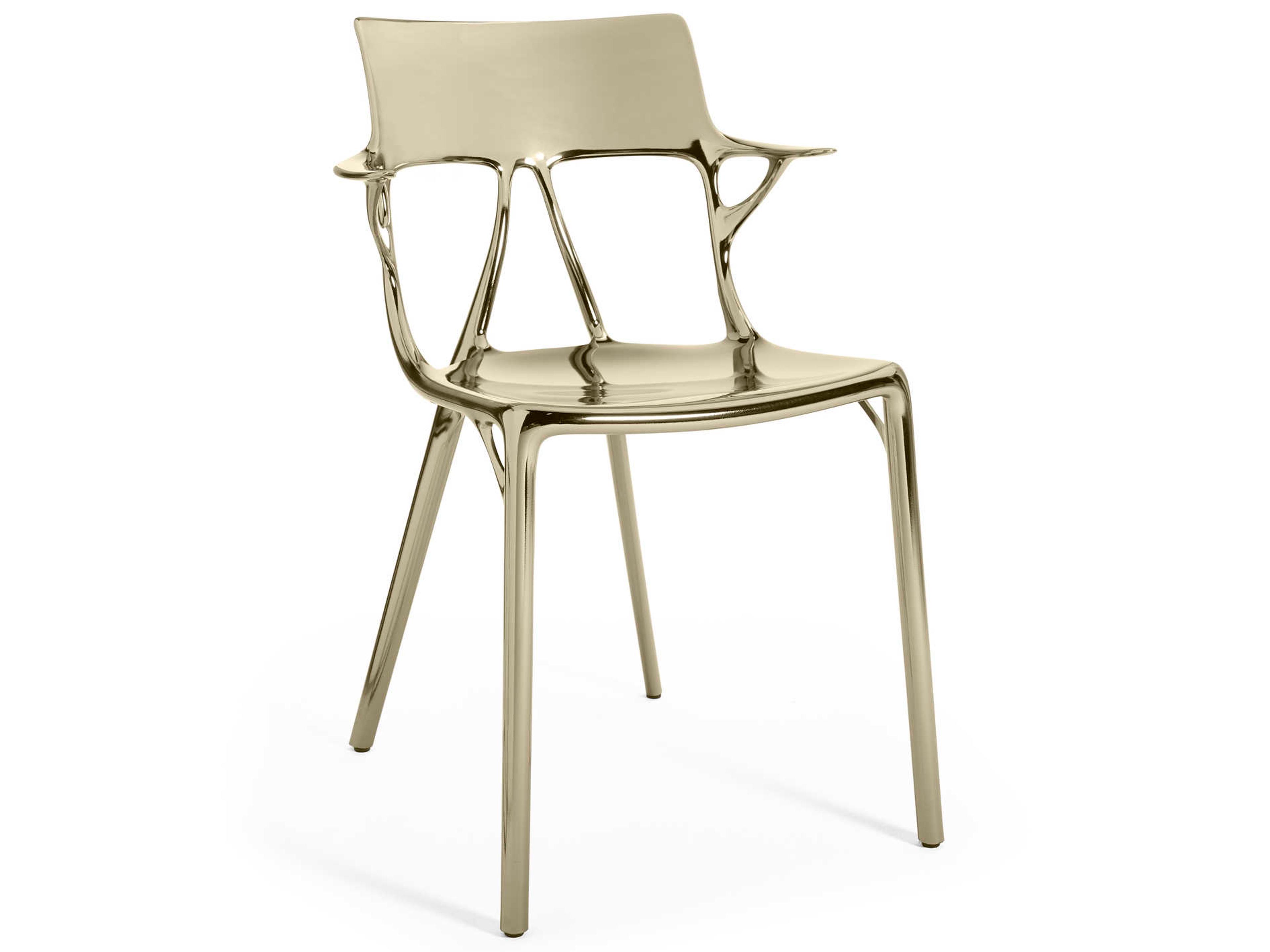A.i. Gold Arm Dining Chair  (Sold in 2)