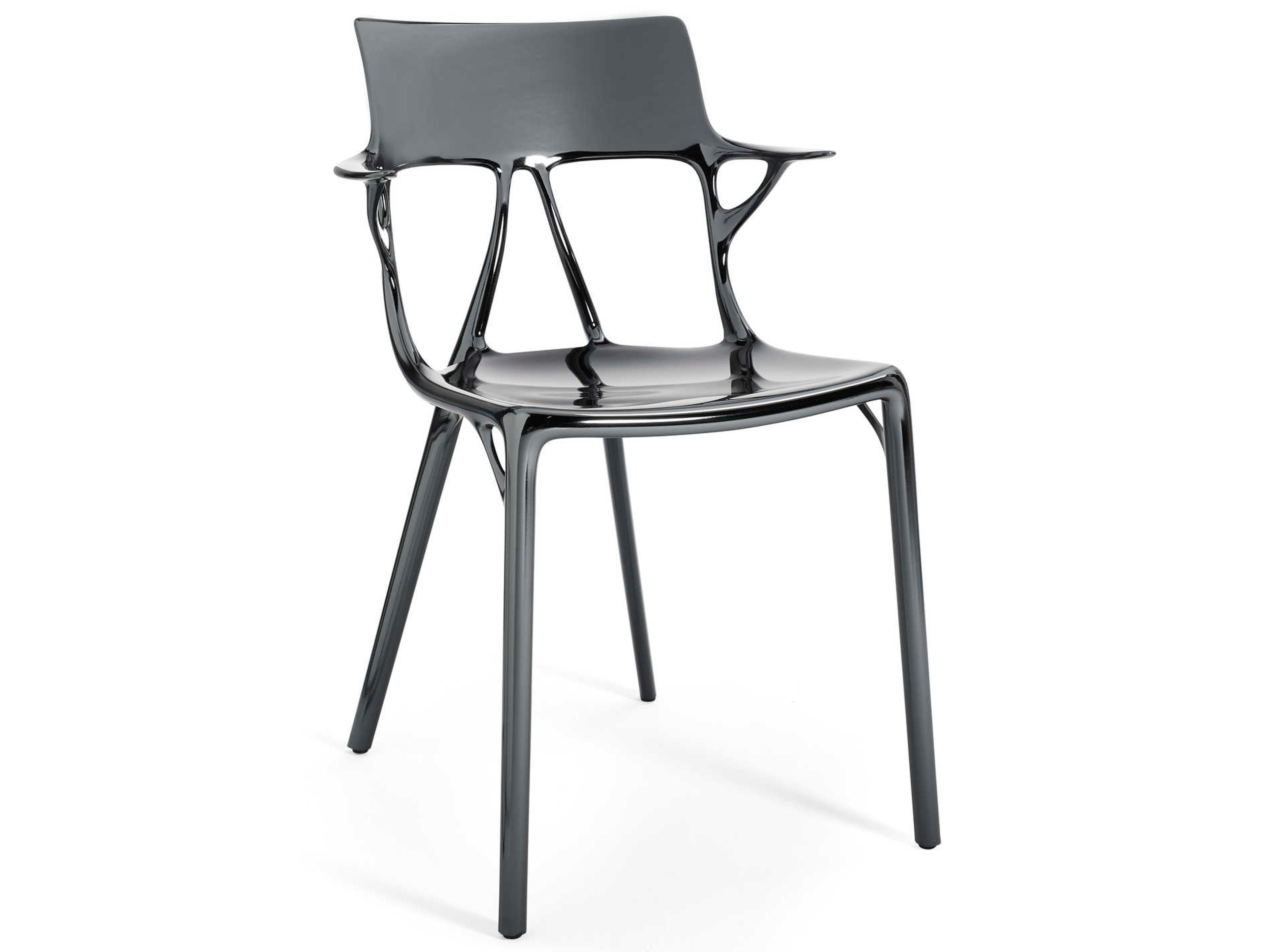 A.i. Gray Arm Dining Chair  (Sold in 2)