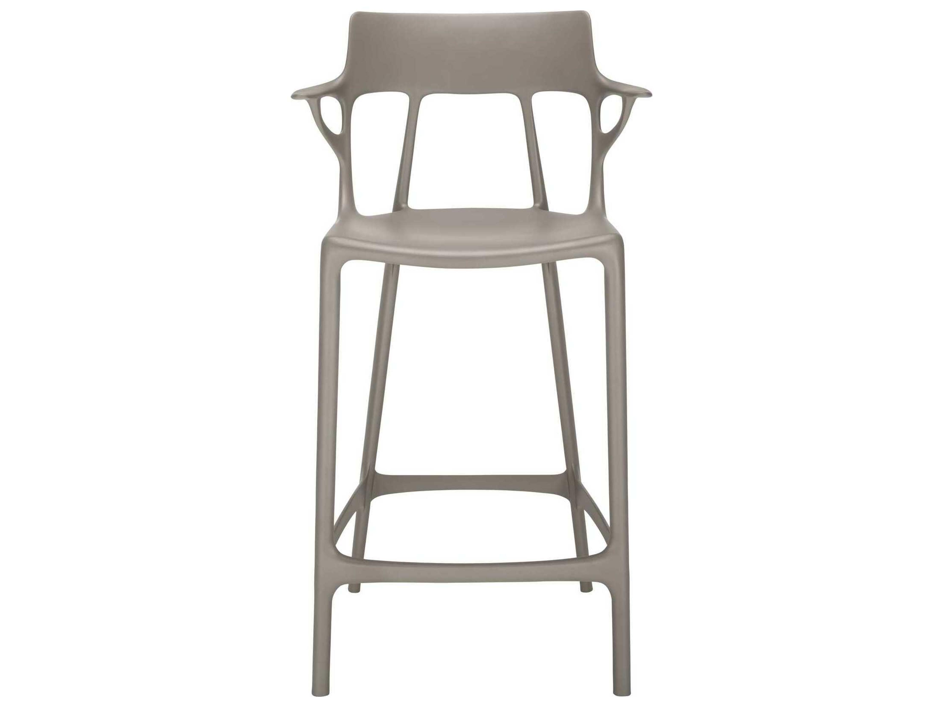Kartell Ai Recycled Gray Counter Stool