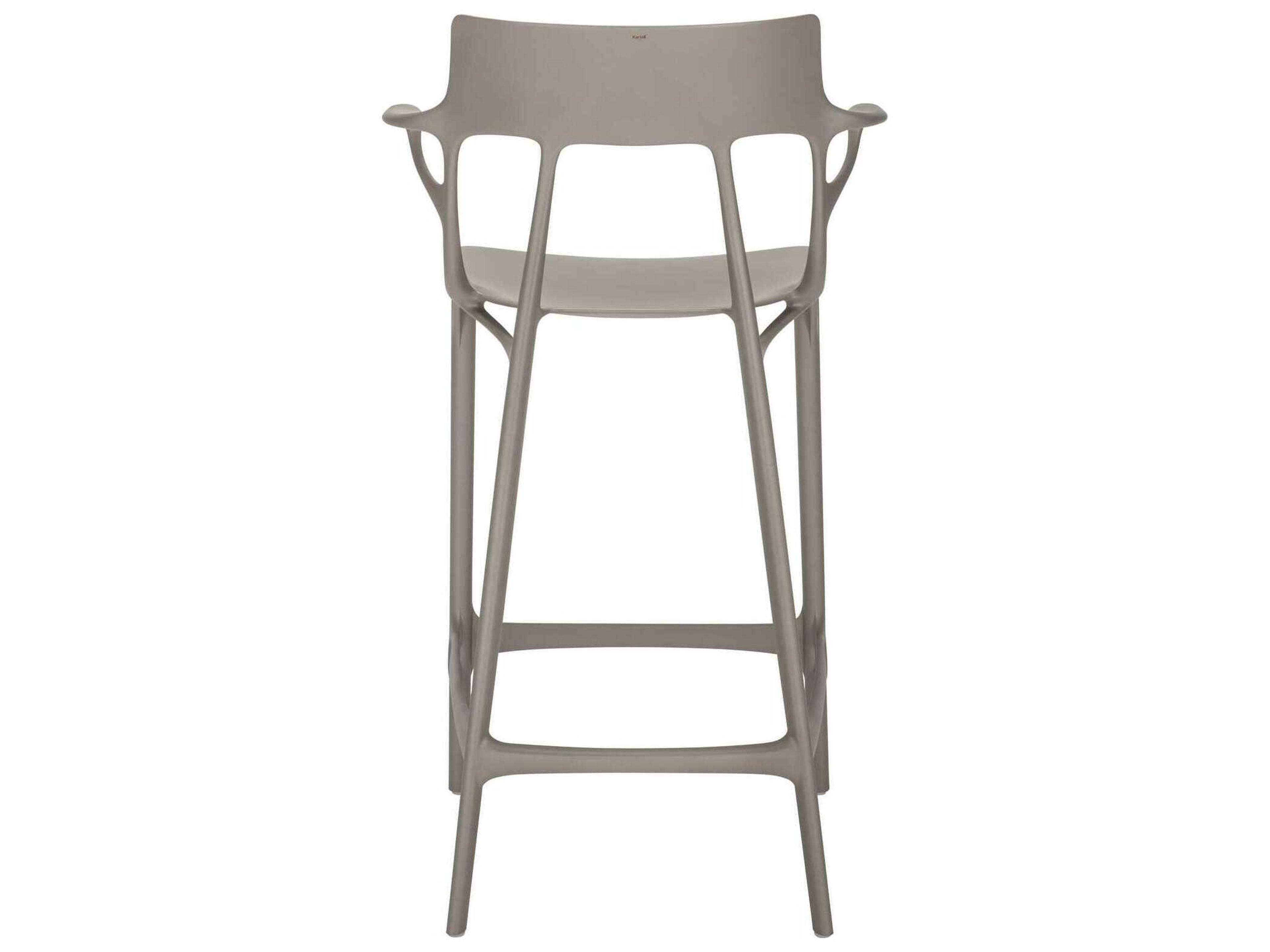 Kartell Ai Recycled Gray Counter Stool