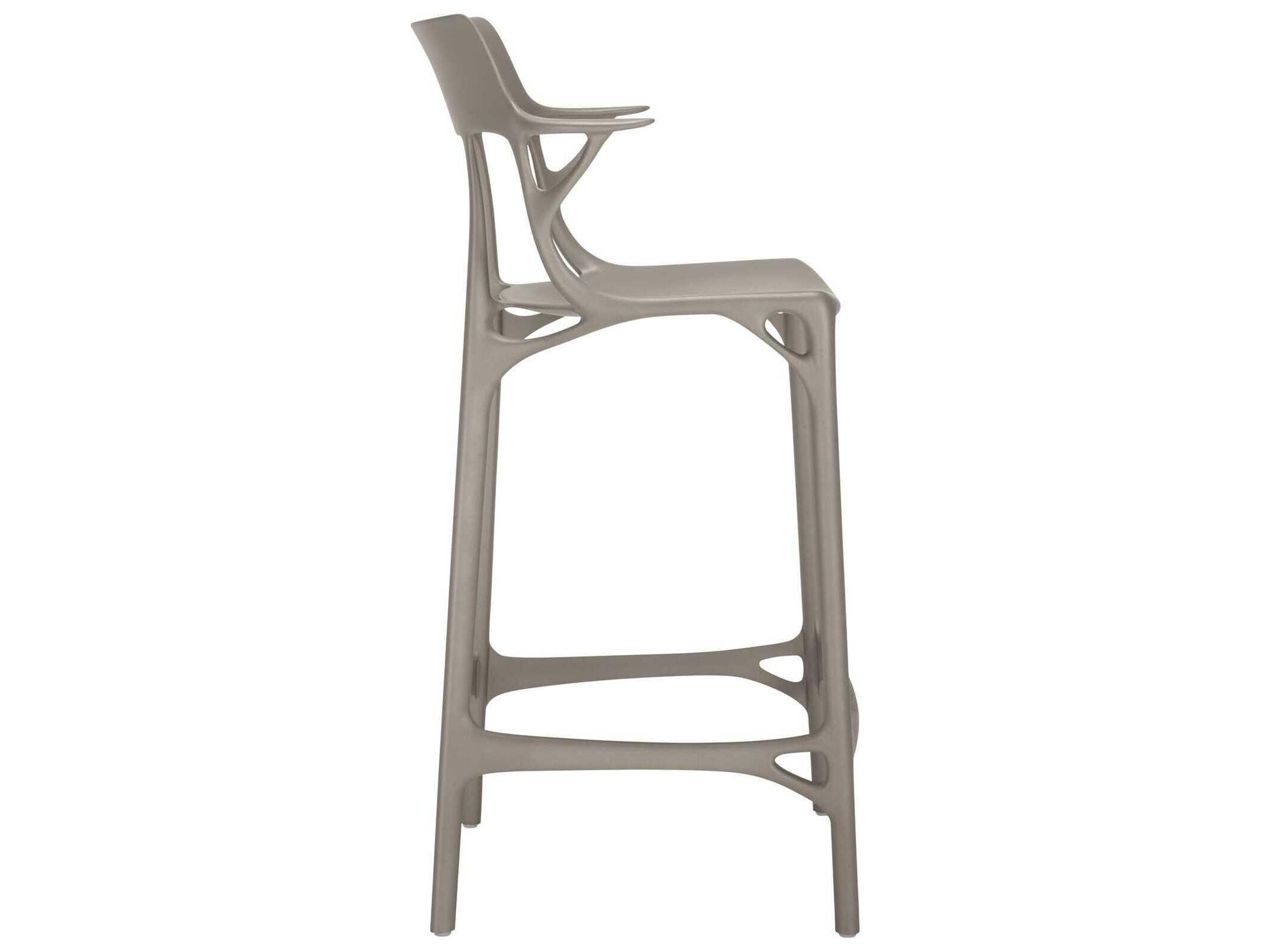 Kartell Ai Recycled Gray Counter Stool