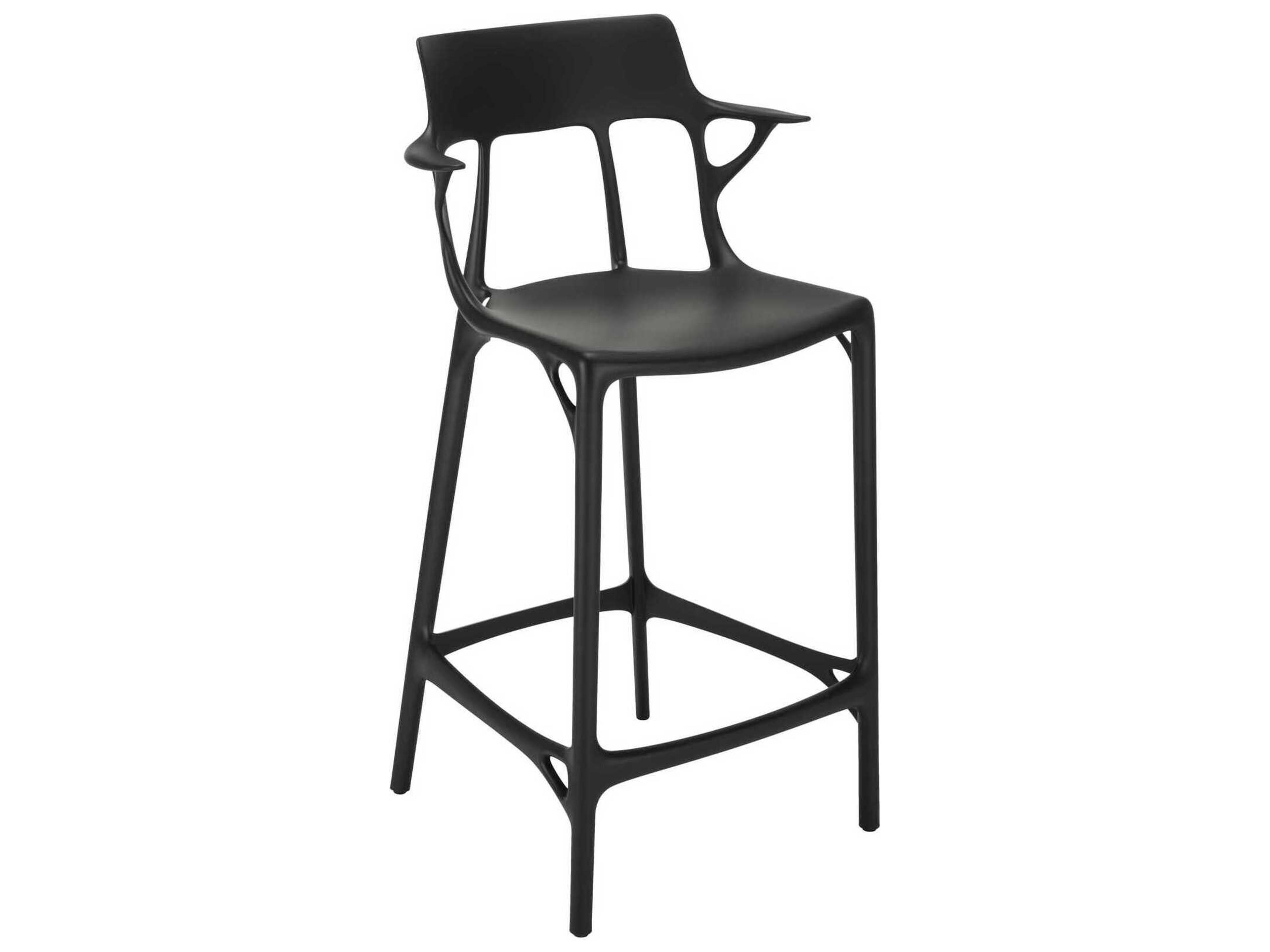 Ai Recycled Black Counter Stool