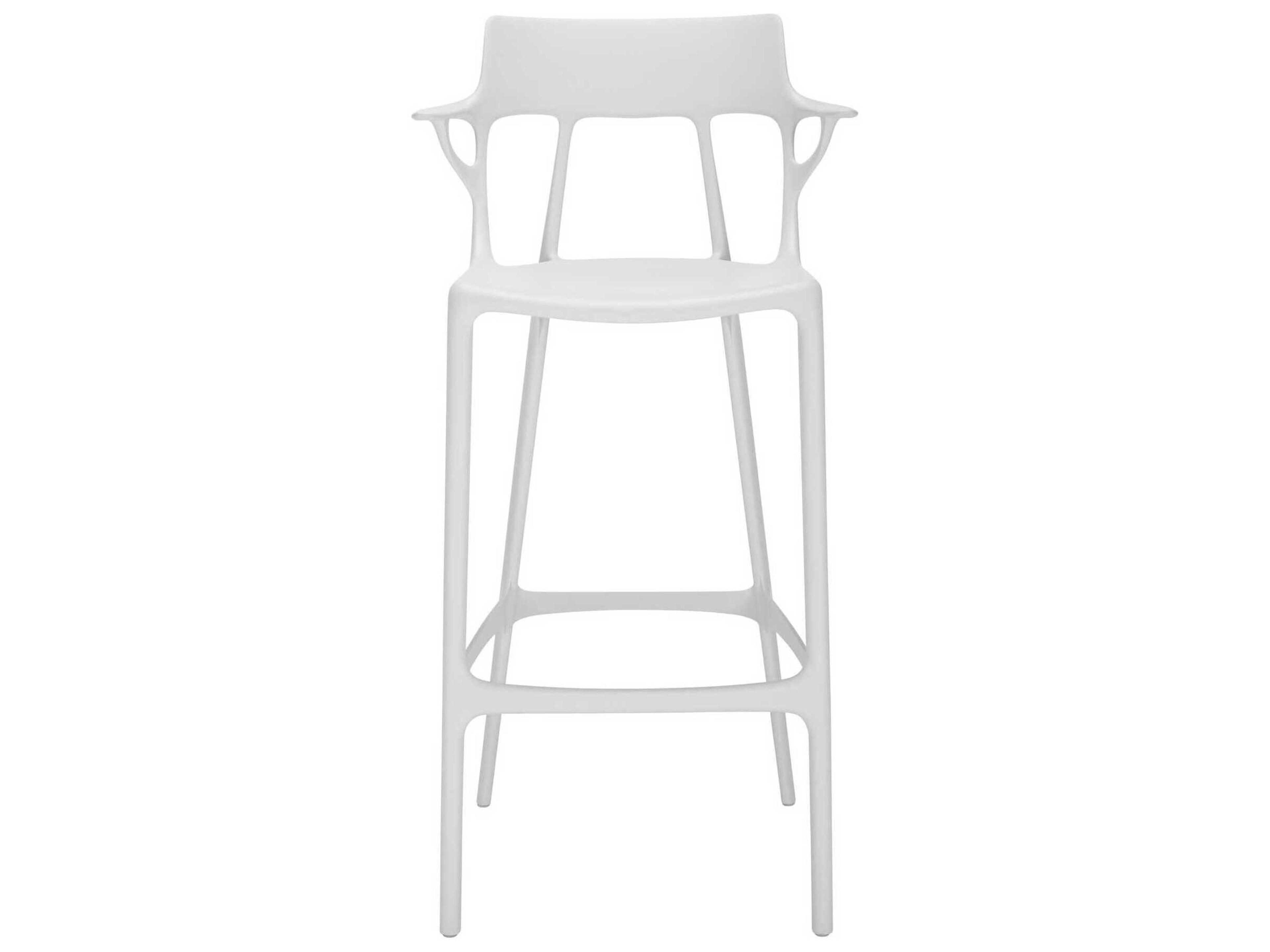 Kartell Ai Recycled White Bar Stool