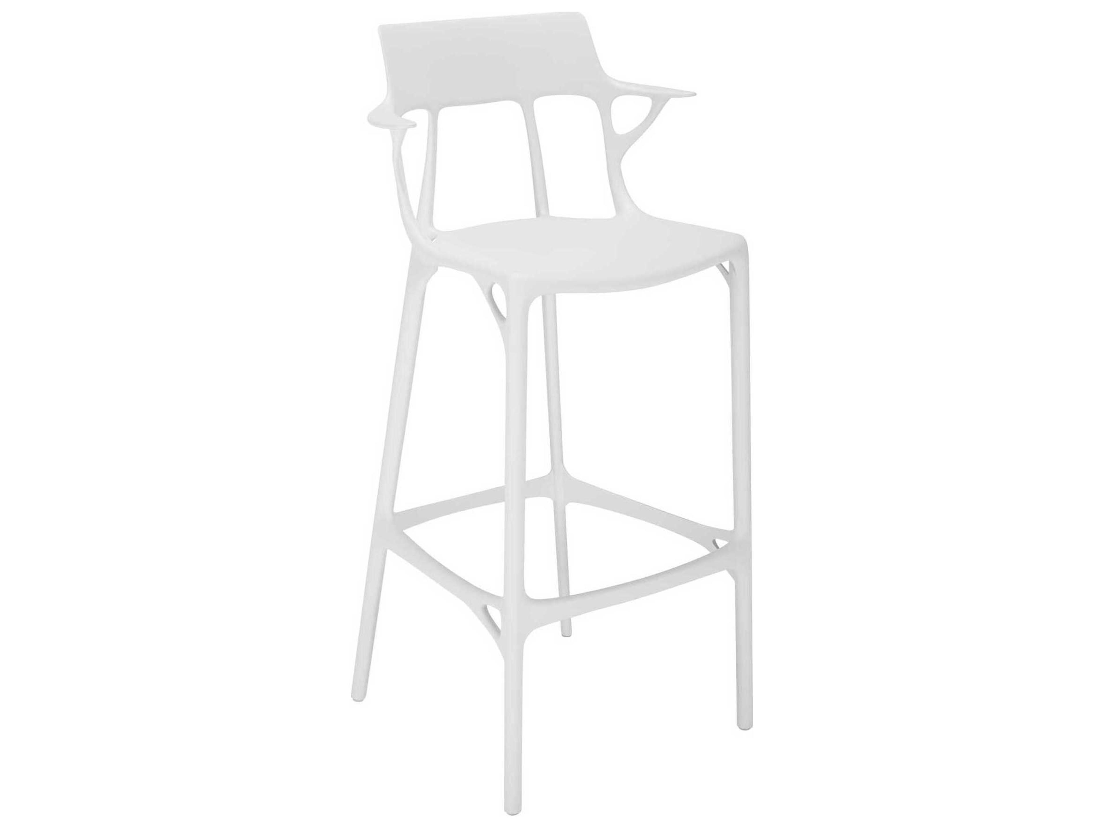 Ai Recycled White Bar Stool