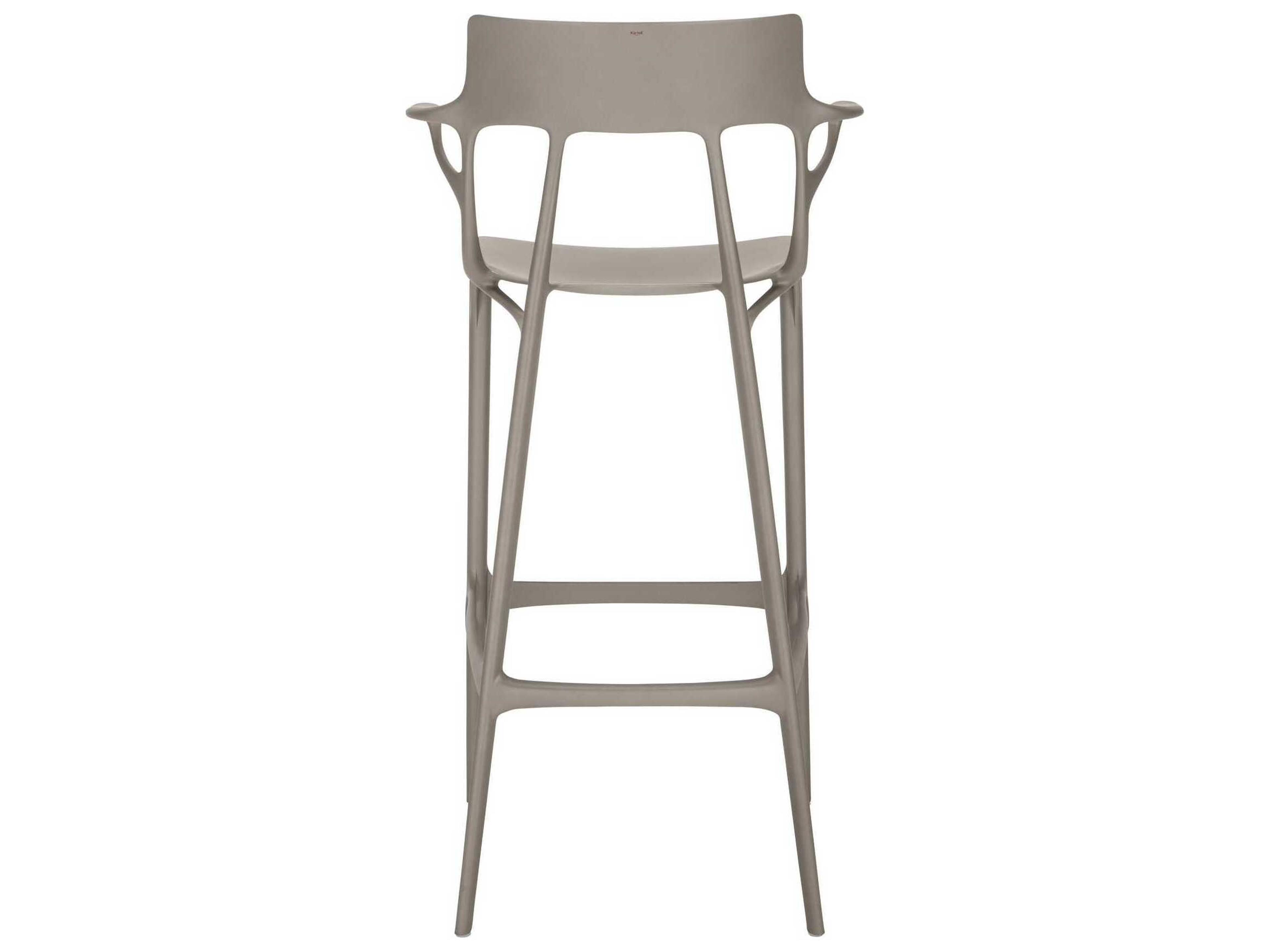 Kartell Ai Recycled Gray Bar Stool